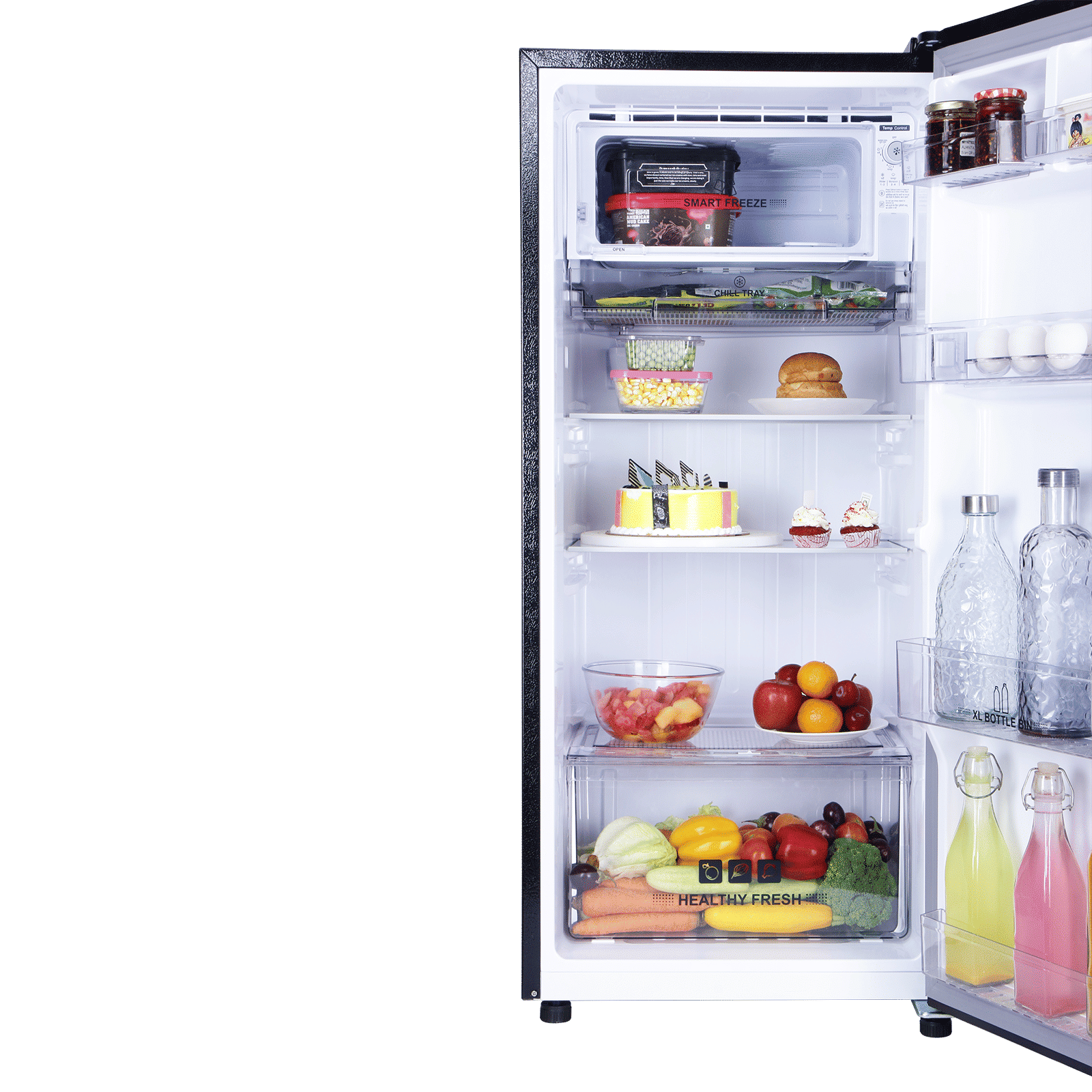 Croma 187 Litres 5 Star Direct Cool Single Door Refrigerator with Inverter Technology (CRLR187DIF302707, Floral Blue)_14