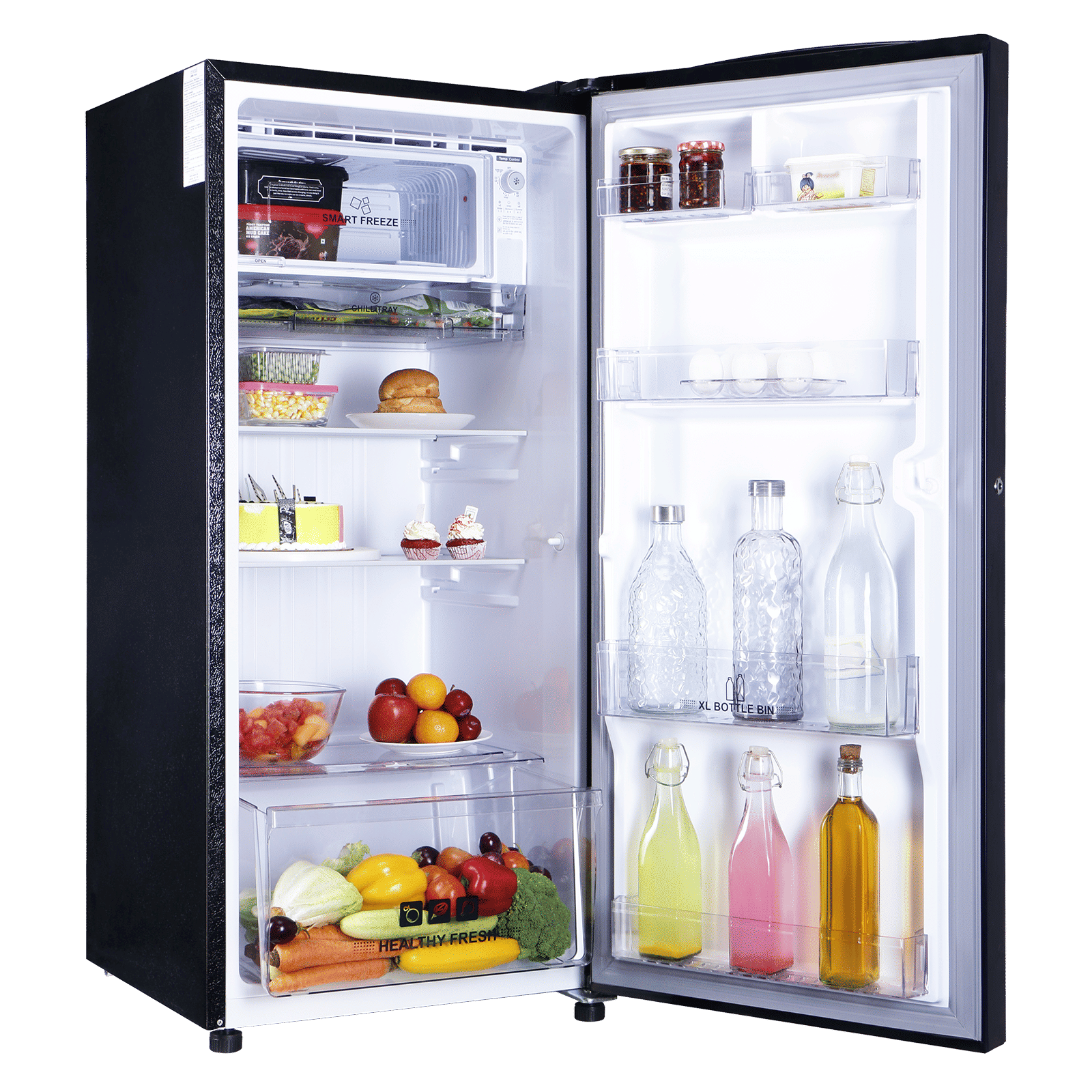 Croma 187 Litres 5 Star Direct Cool Single Door Refrigerator with Inverter Technology (CRLR187DIF302707, Floral Blue)_13