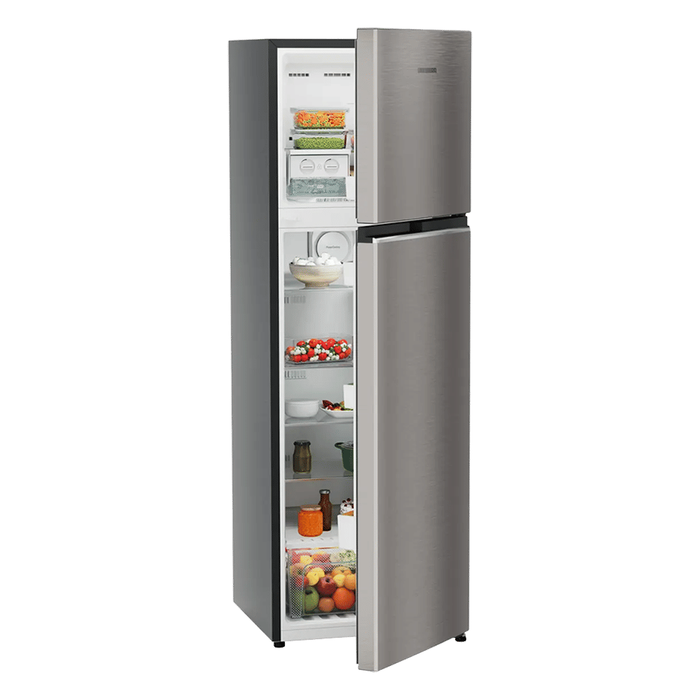 LIEBHERR Cluster 1 316 Litres 2 Star Frost Free Double Door Refrigerator with Duo Cooling Technology (TDHgsB 3111, Grey Steel)_5
