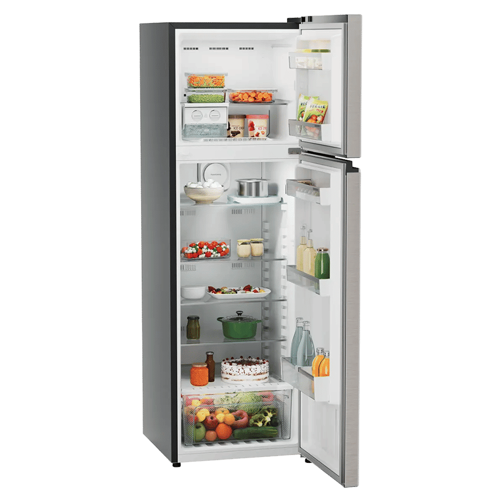 LIEBHERR Cluster 1 316 Litres 2 Star Frost Free Double Door Refrigerator with Duo Cooling Technology (TDHgsB 3111, Grey Steel)_7