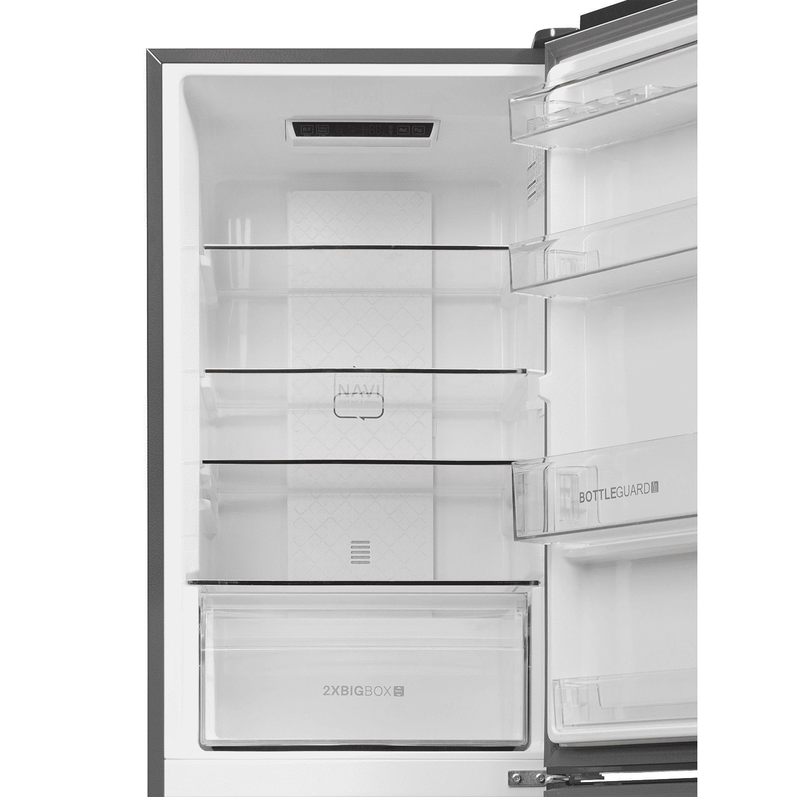 Haier 237 Litres 2 Star Frost Free Double Door Bottom Mount Convertible Refrigerator with Turbo Icing (HRB-2872IBMS-P, Moon Silver)_9