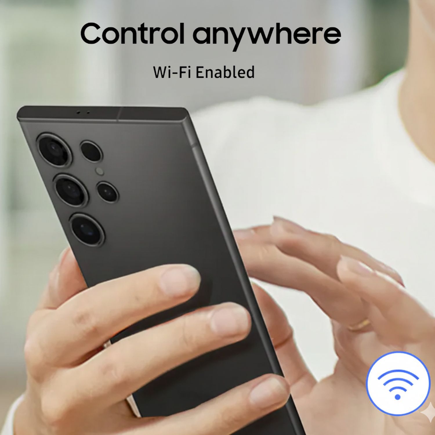 SAMSUNG 467 Litres 3 Star Frost Free Double Door Smart Wifi Enabled Refrigerator with Bespoke AI (RT80F51C3KHL, Luxe Black)_17