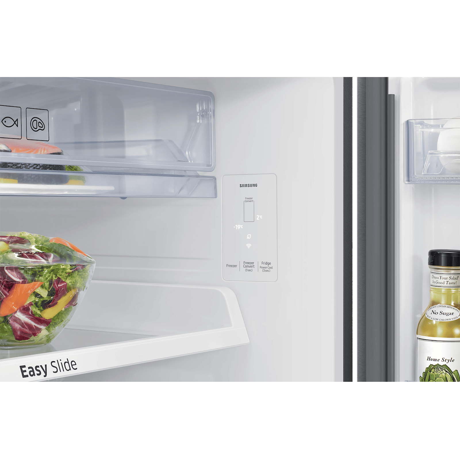 SAMSUNG Bespoke 530 Litres 1 Star Frost Free Double Door Convertible Refrigerator with Power Cool Technology (RT56DG7A6ASLTL, Real Stainless)_11