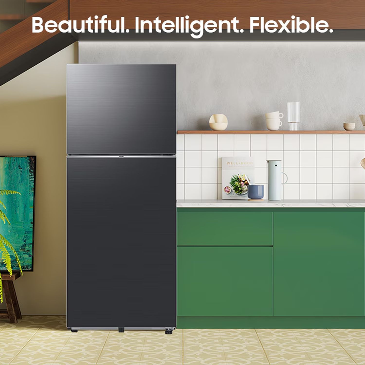 SAMSUNG Bespoke 530 Litres 1 Star Frost Free Double Door Convertible Refrigerator with Power Cool Technology (RT56DG7A6ASLTL, Real Stainless)_16