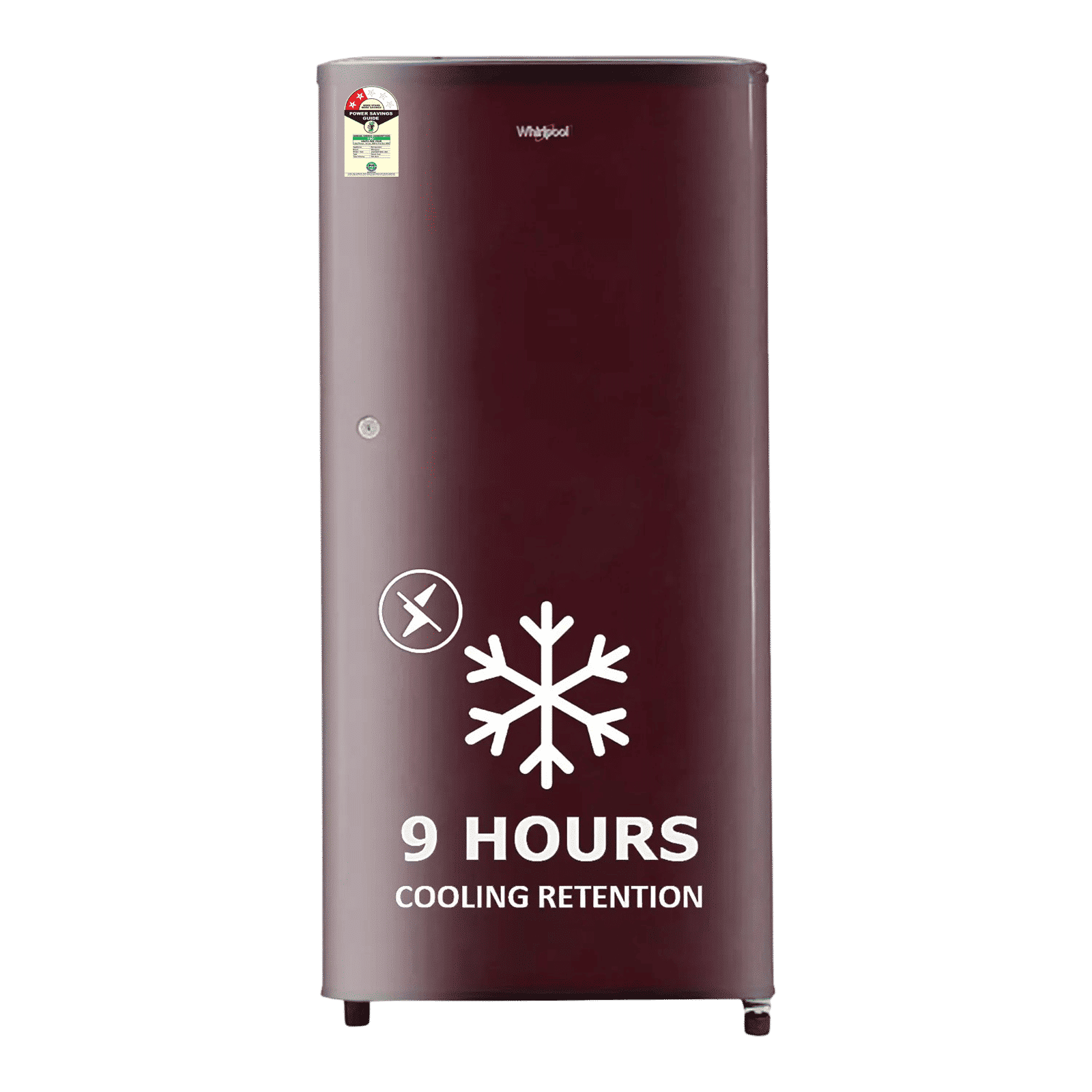 Whirlpool WDE Series 184 Litres 2 Star Direct Cool Single Door Refrigerator with Insulated Capillary Technology (72677, Wine)_1