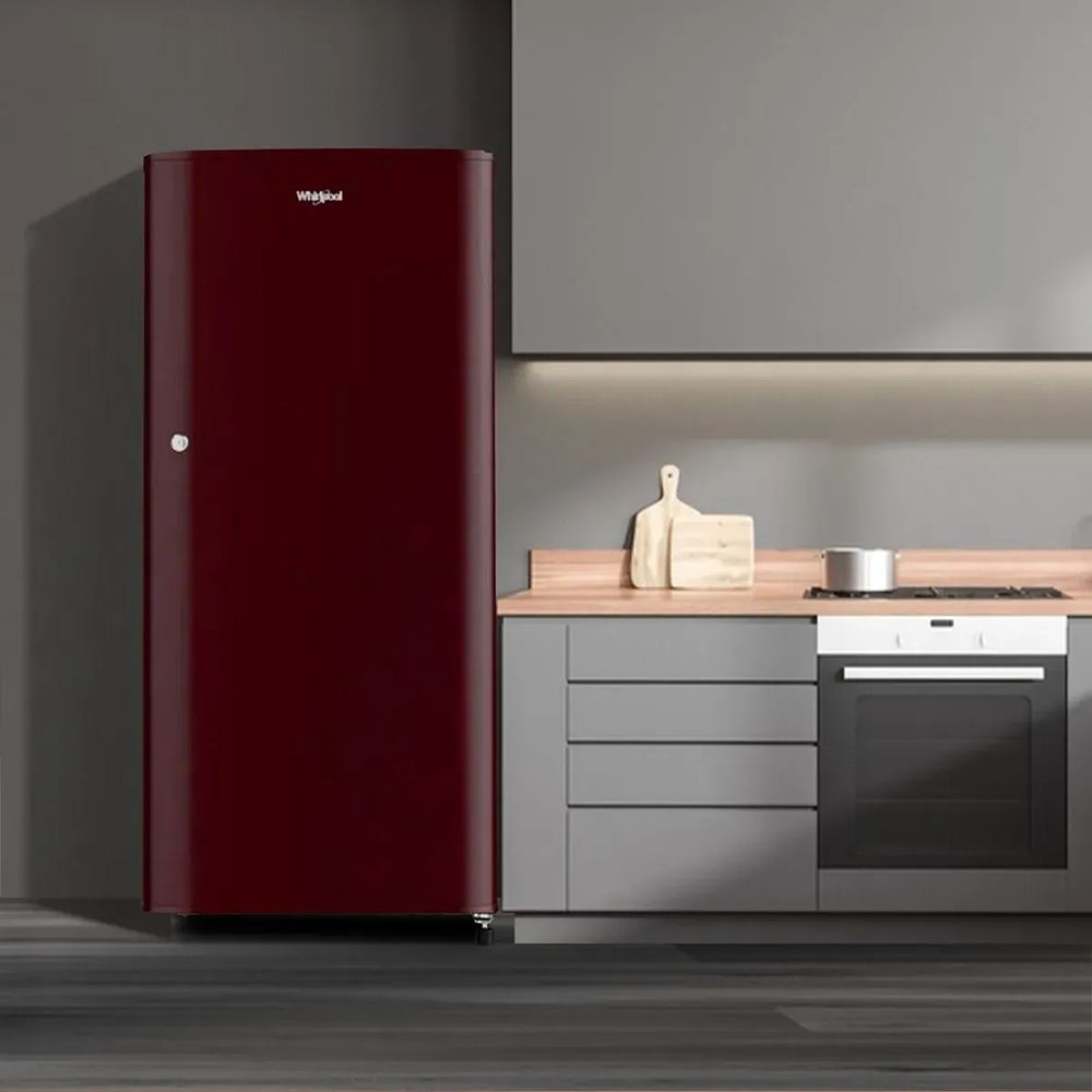 Whirlpool WDE Series 184 Litres 2 Star Direct Cool Single Door Refrigerator with Insulated Capillary Technology (72677, Wine)_6
