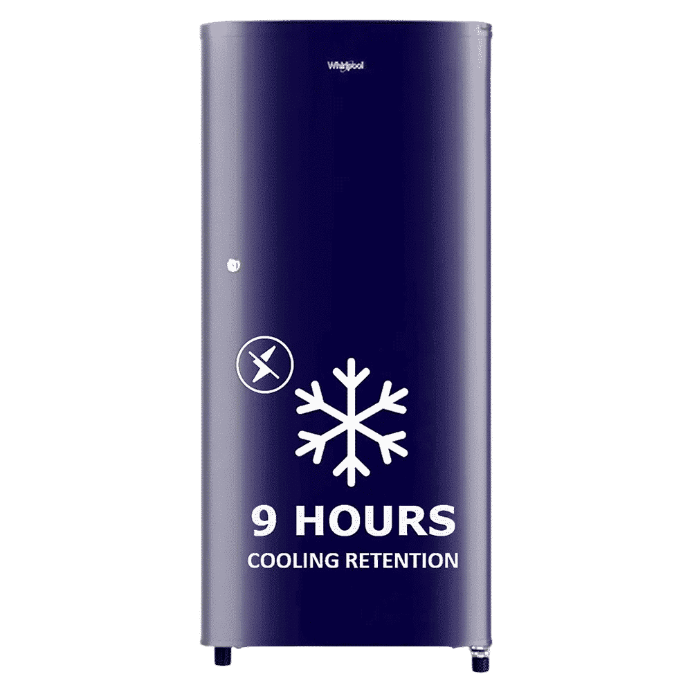 Whirlpool WDE 184 Litres 3 Star Direct Cool Single Door Refrigerator with Antibacterial Gasket (72684, Sapphire Blue)_1