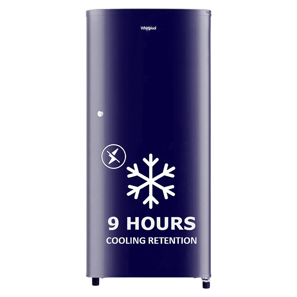 Whirlpool WDE 184 Litres 3 Star Direct Cool Single Door Refrigerator with Antibacterial Gasket (72684, Sapphire Blue)_1