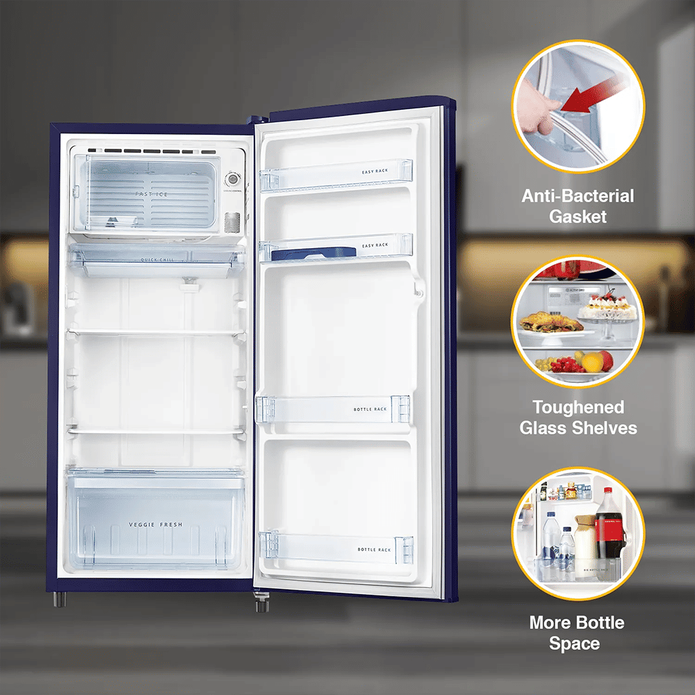 Whirlpool WDE 184 Litres 3 Star Direct Cool Single Door Refrigerator with Antibacterial Gasket (72684, Sapphire Blue)_12