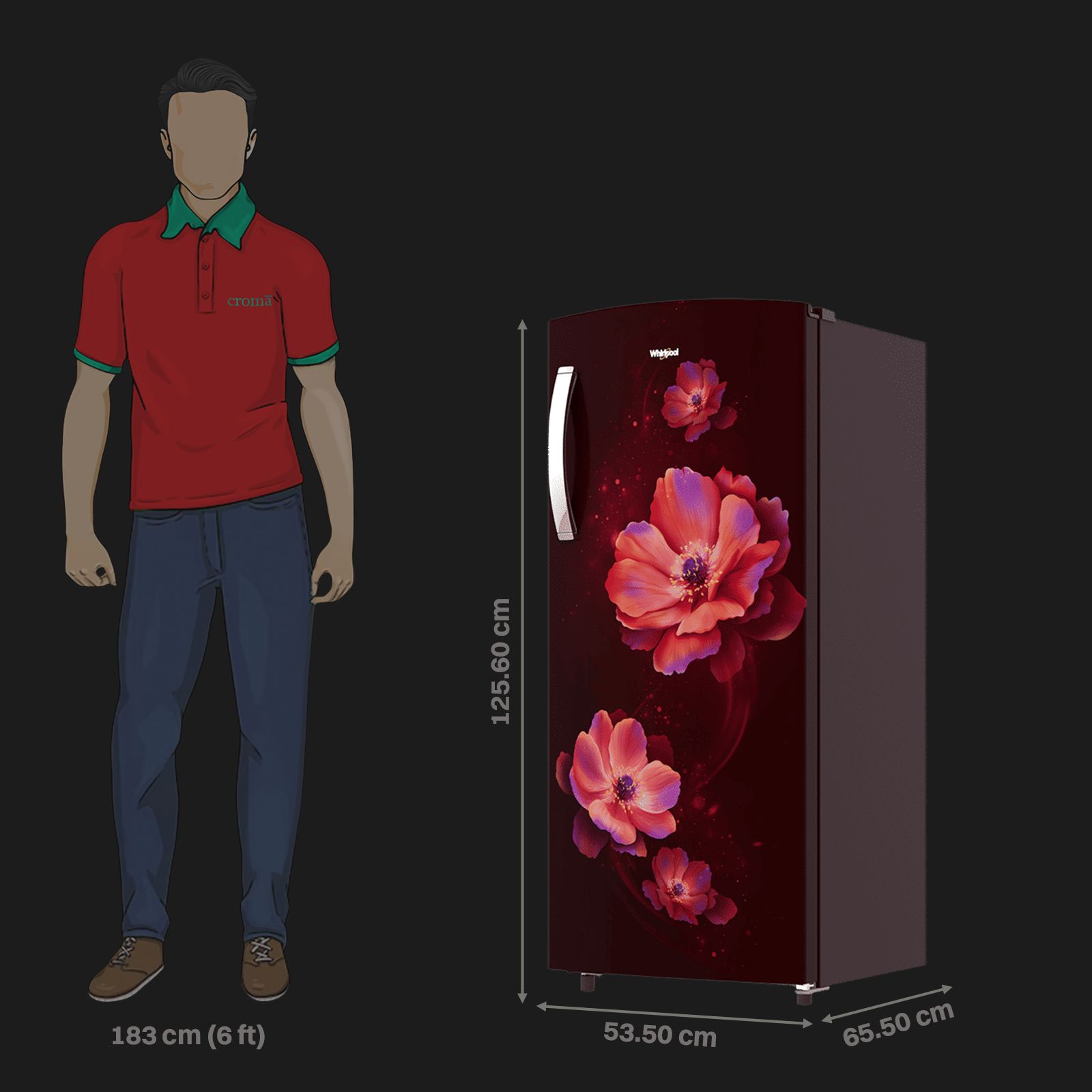 Whirlpool Ice Magic Pro 192 Litres 4 Star Direct Cool Single Door Refrigerator with Micro Block Technology (72575, Wine Antelia)_2