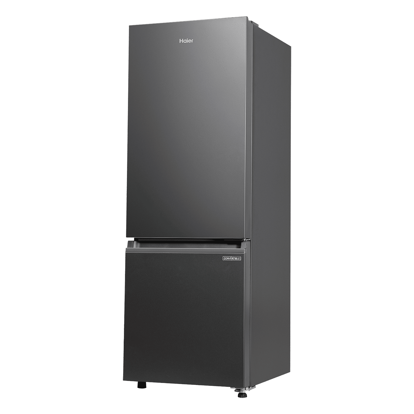 Haier 237 Litres 2 Star Frost Free Double Door Bottom Mount Convertible Refrigerator with Turbo Icing Technology (HRB-2872IBGB-P, GE Black)_3