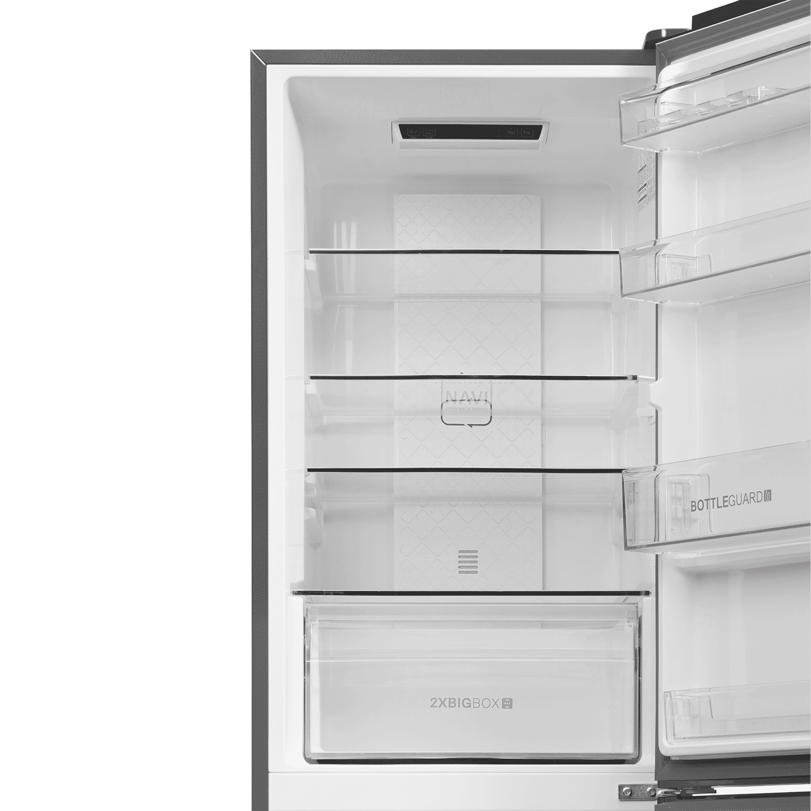 Haier 237 Litres 2 Star Frost Free Double Door Bottom Mount Convertible Refrigerator with Turbo Icing Technology (HRB-2872IBGB-P, GE Black)_6