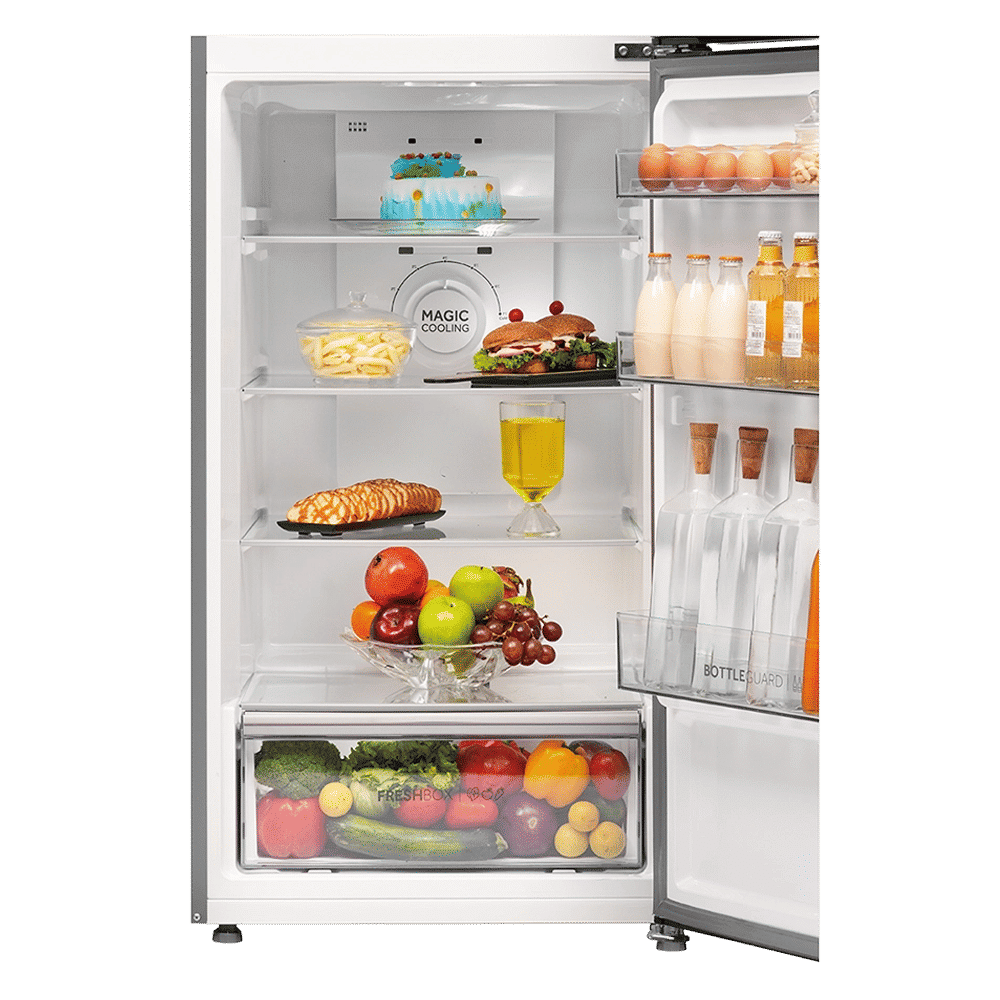 Haier 328 Litres 2 Star Frost Free Double Door Convertible Refrigerator with One Hour Icing Technology (HRF-3782BNS-P, Nickel Steel)_11