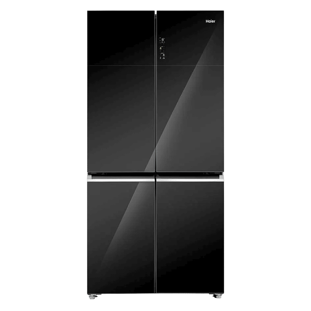 Haier 630 Litres Frost Free French Door Smart Wifi Enabled Refrigerator with Motion Sensor (HRB-700KGU1, Black Glass)_1