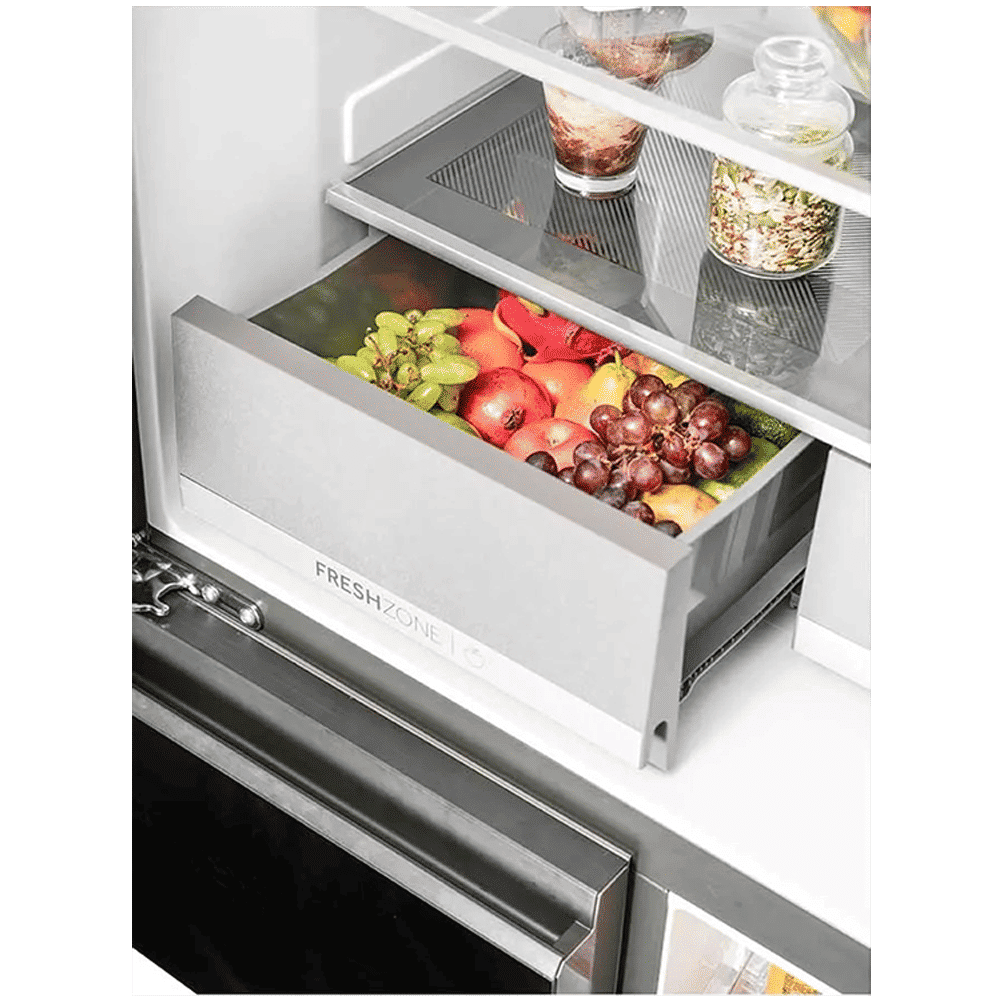 Haier 630 Litres Frost Free French Door Smart Wifi Enabled Refrigerator with Motion Sensor (HRB-700KGU1, Black Glass)_5