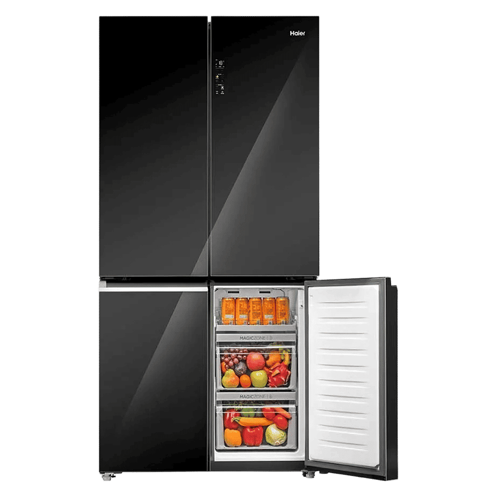 Haier 630 Litres Frost Free French Door Smart Wifi Enabled Refrigerator with Motion Sensor (HRB-700KGU1, Black Glass)_8