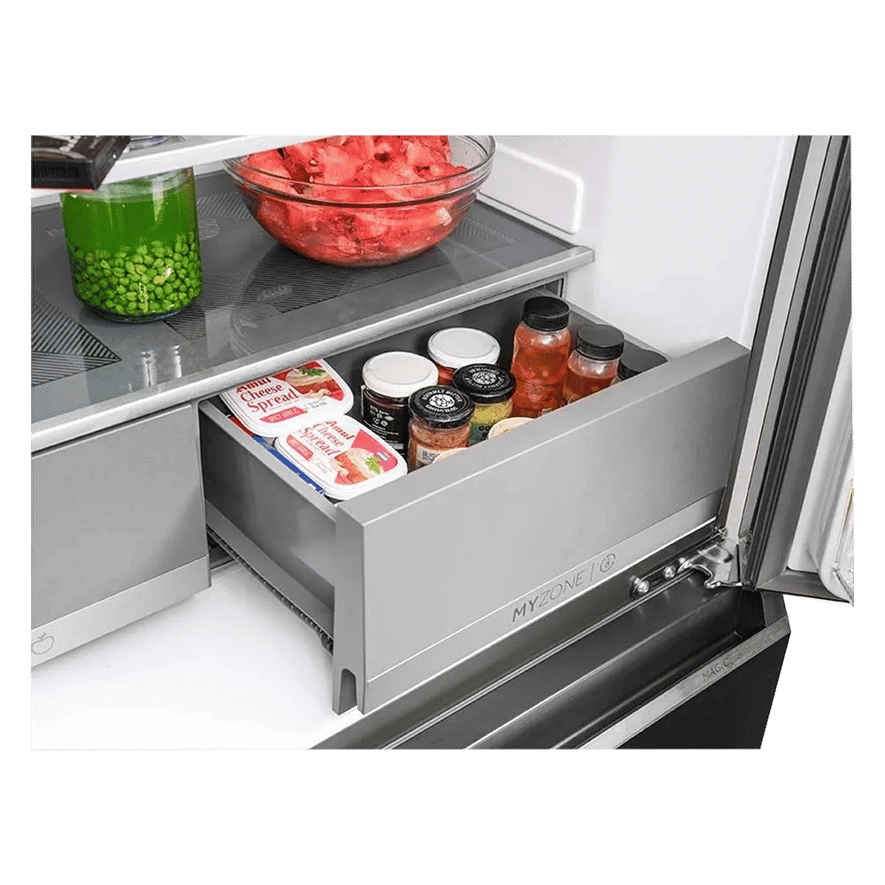 Haier 630 Litres Frost Free French Door Smart Wifi Enabled Refrigerator with Motion Sensor (HRB-700KGU1, Black Glass)_11