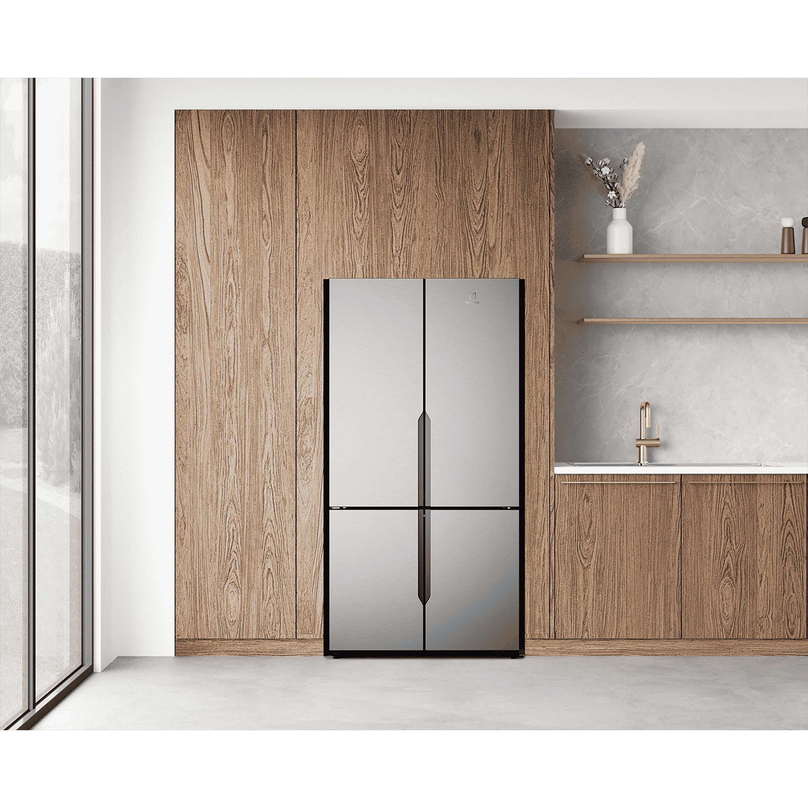 Electrolux 700 Series 564 Litres Frost Free French Door Refrigerator with Electronic Touch Control (EQE5600B-S, Silver)_8