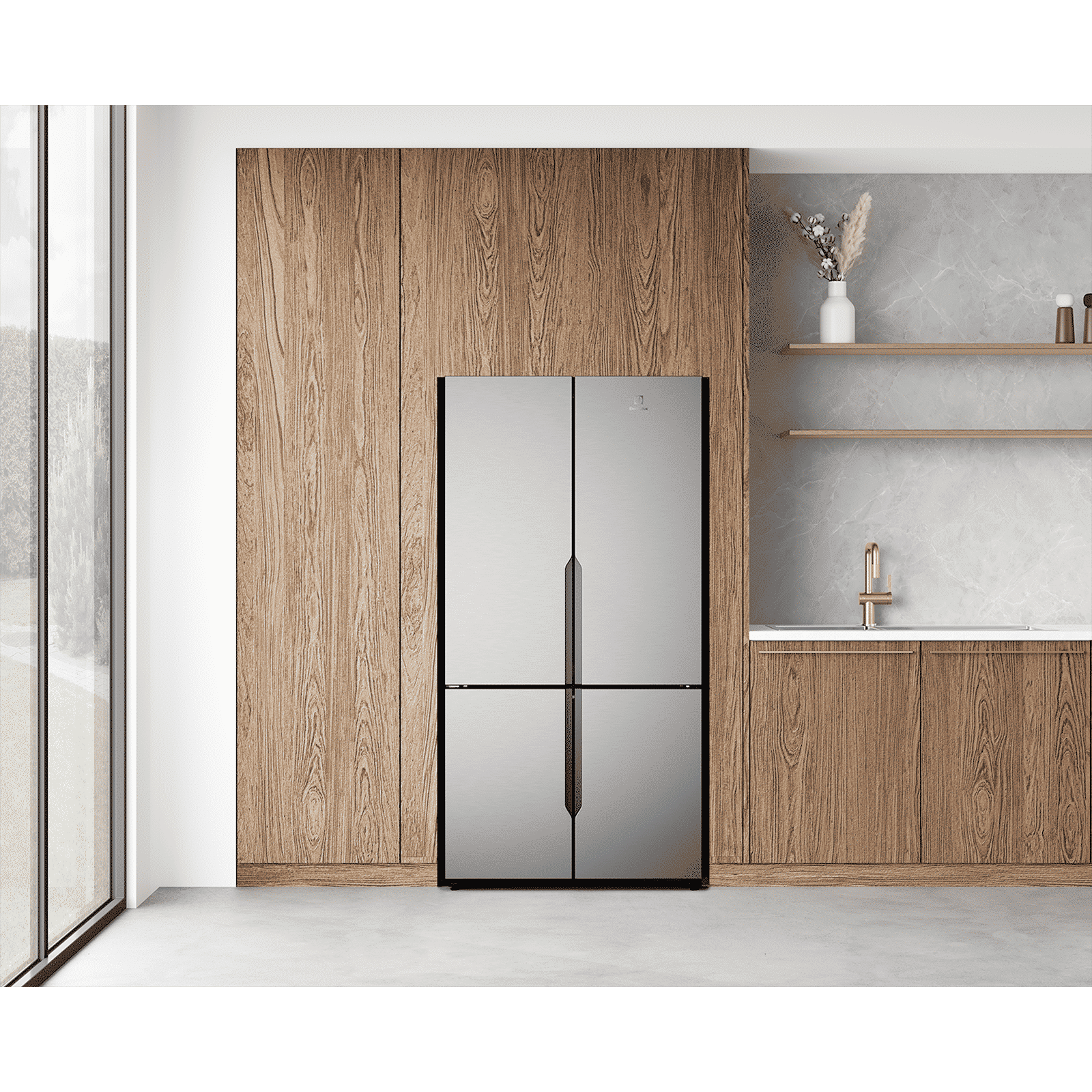 Electrolux 700 Series 564 Litres Frost Free French Door Refrigerator with Electronic Touch Control (EQE5600B-S, Silver)_8