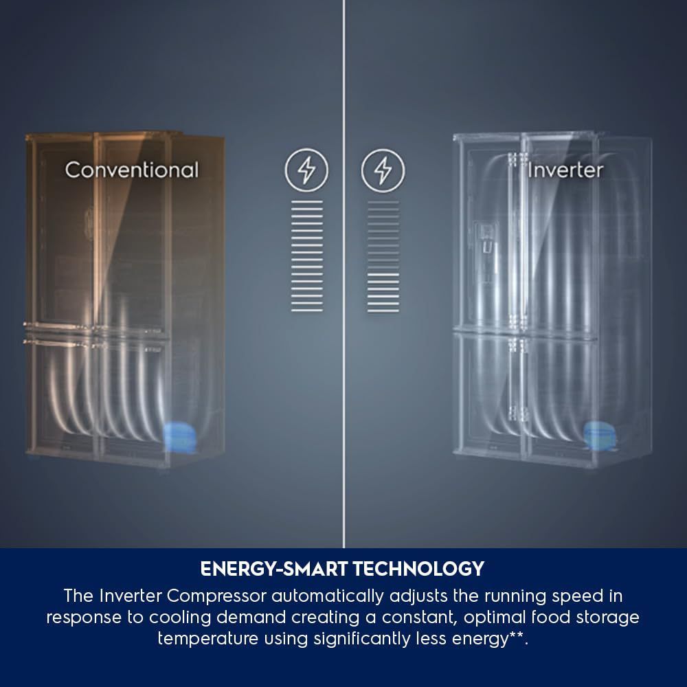 Electrolux 700 Series 564 Litres Frost Free French Door Refrigerator with Electronic Touch Control (EQE5600B-S, Silver)_10