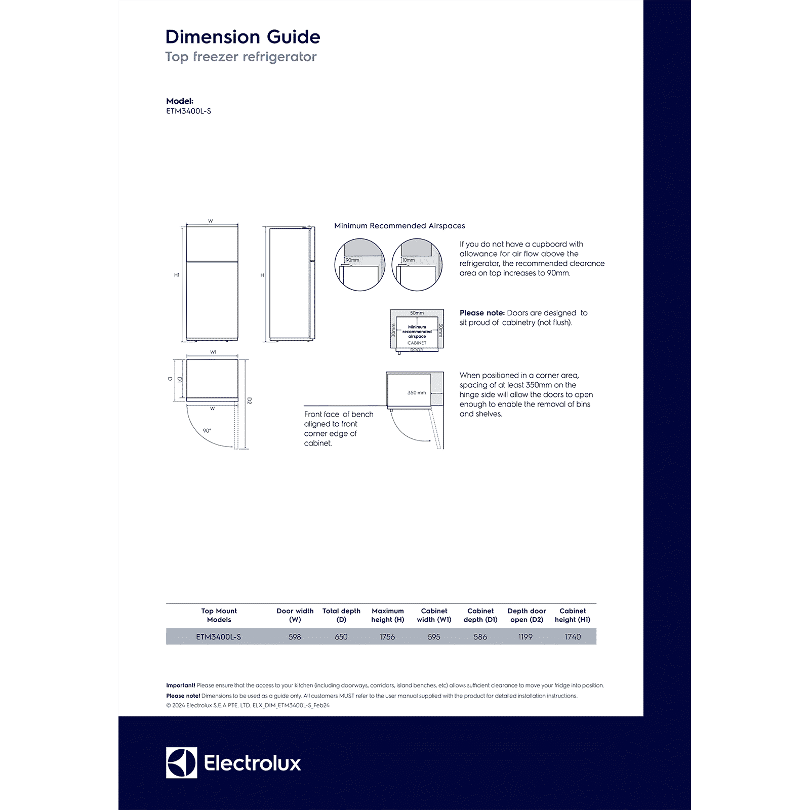 Electrolux 700 Series 341 Litres 1 Star Frost Free Double Door Refrigerator with AI AutoSense (ETM3400L-S, Silver)_9