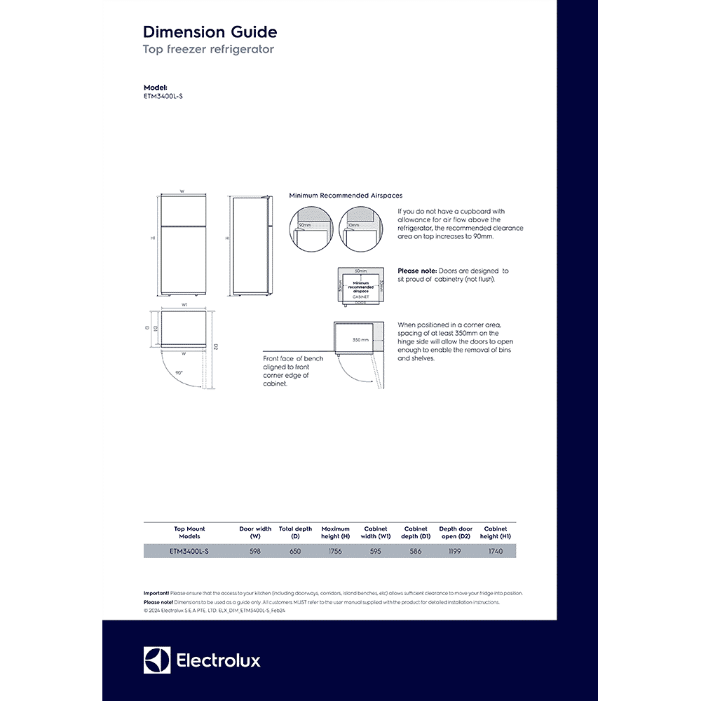 Electrolux 700 Series 341 Litres 1 Star Frost Free Double Door Refrigerator with AI AutoSense (ETM3400L-B, Matt Charcoal Black)_9