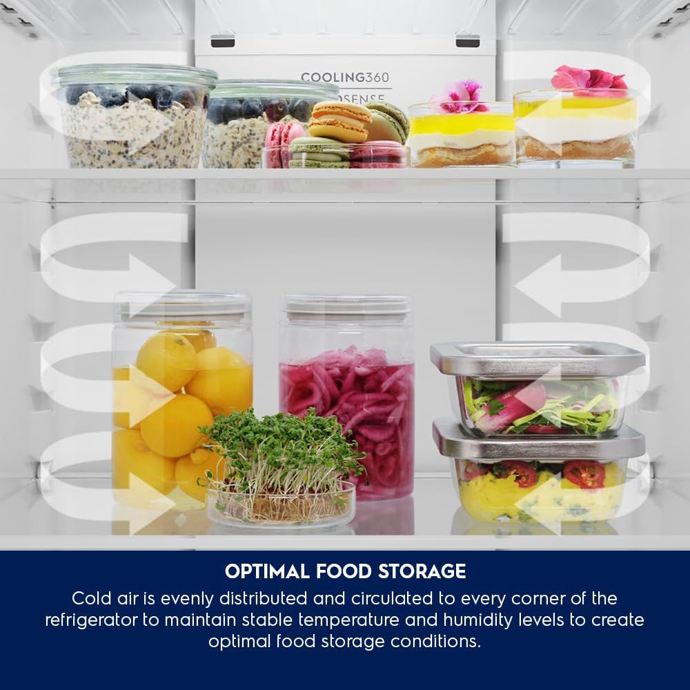 Electrolux 700 Series 341 Litres 1 Star Frost Free Double Door Refrigerator with AI AutoSense (ETM3400L-B, Matt Charcoal Black)_17