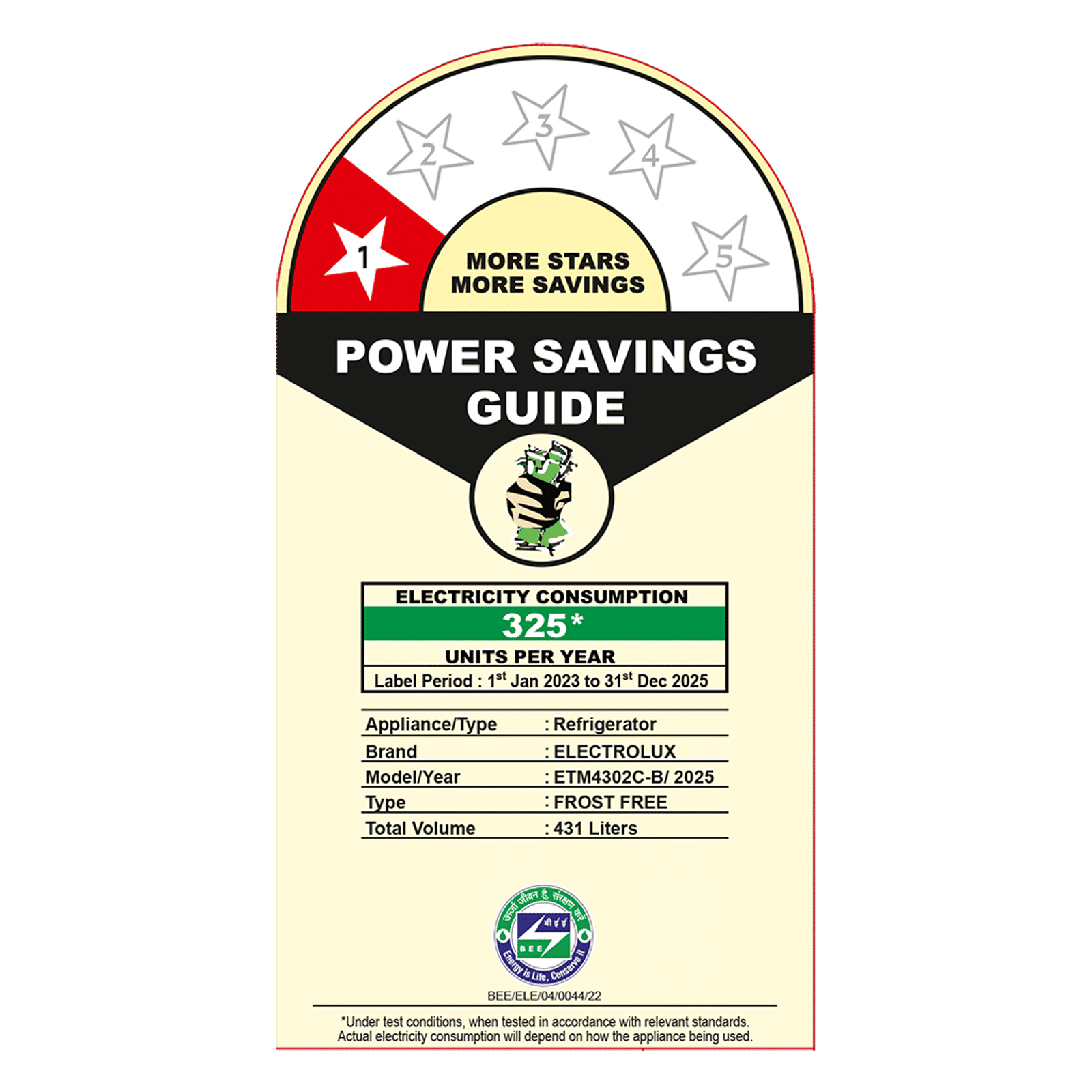 Electrolux 700 Series 431 Litres 1 Star Frost Free Double Door Refrigerator with AI AutoSense (ETM4302C-B, Matt Charcoal Black) Electrolux 700 Series 431 Litres 1 Star Frost Free Double Door Refrigerator with AI AutoSense (ETM4302C-B, Matt Charcoal Black)_5