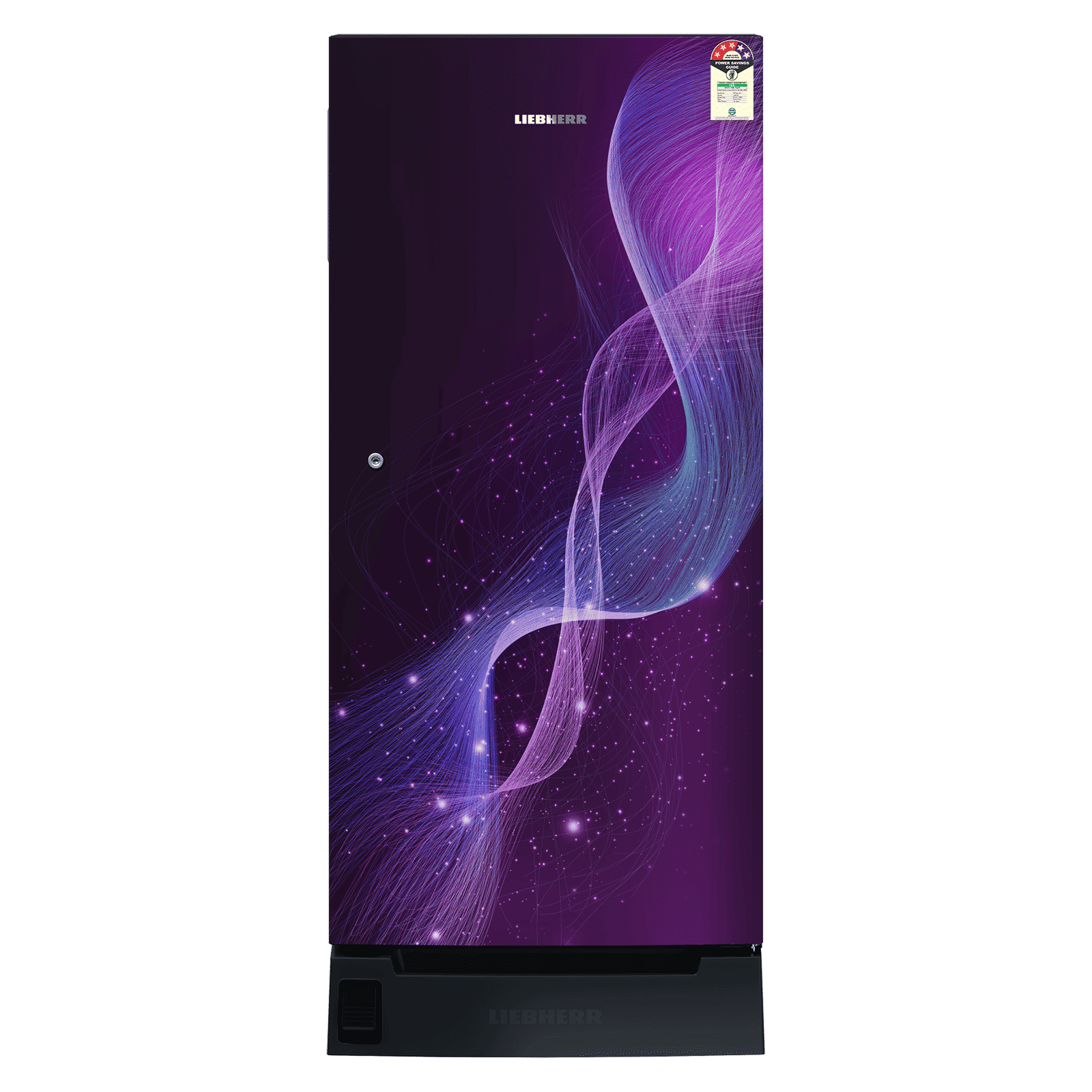 LIEBHERR Cluster 3 191 Litres 3 Star Direct Cool Single Door Refrigerator with Antibacterial Gasket (DFPpsC 1931, Purple Strings)_1