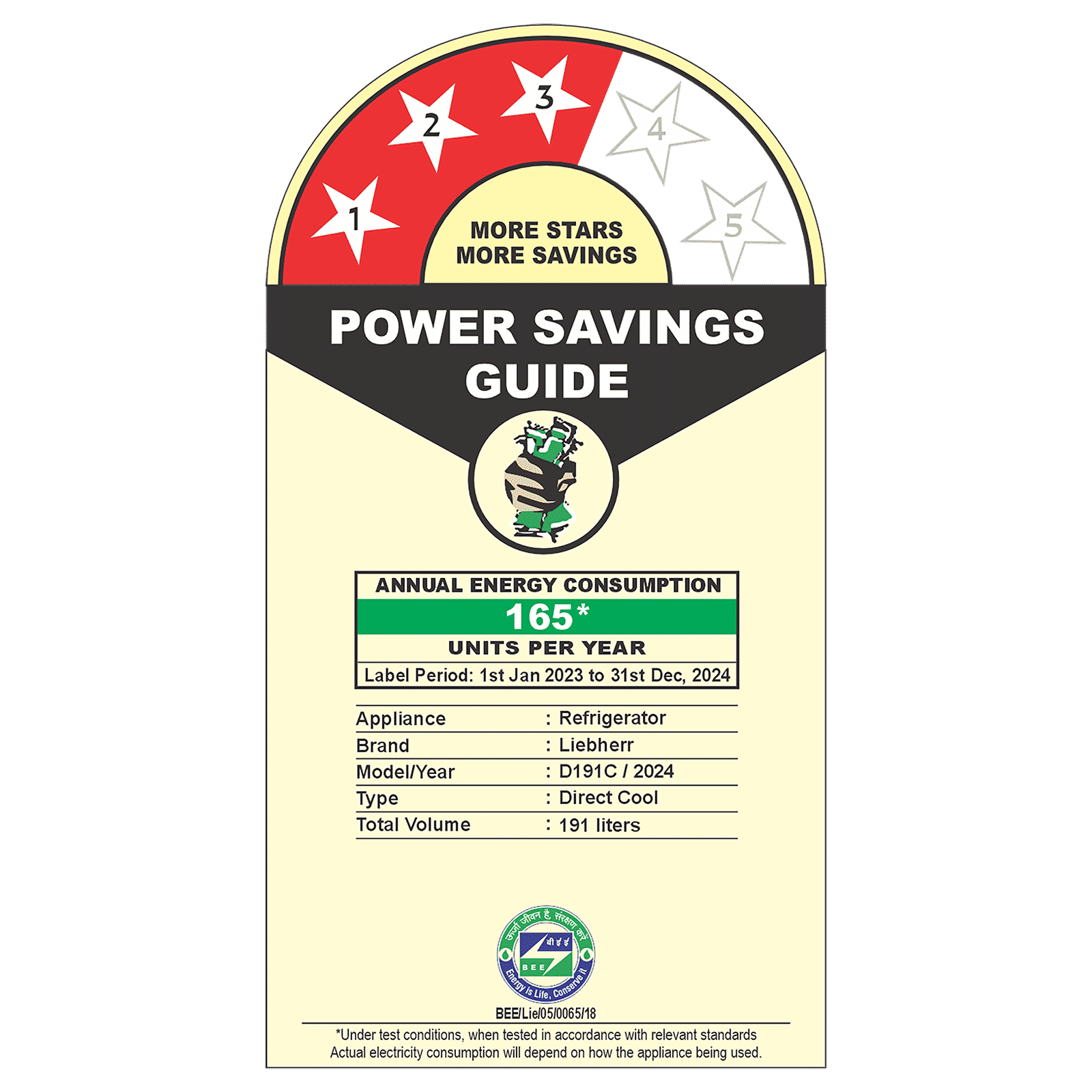 LIEBHERR Cluster 3 191 Litres 3 Star Direct Cool Single Door Refrigerator with Antibacterial Gasket (DFPpsC 1931, Purple Strings)_10