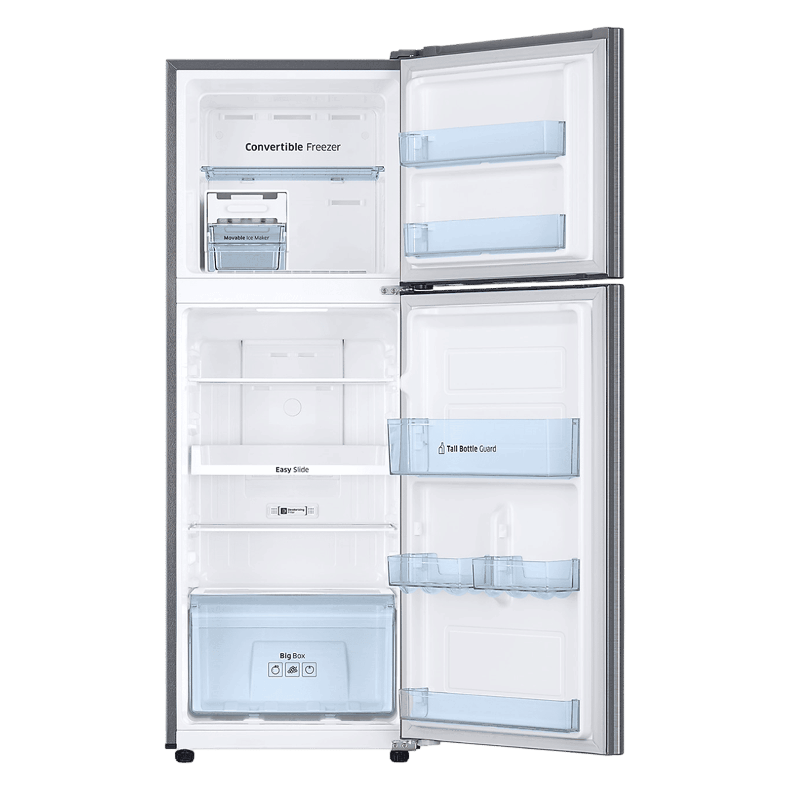 SAMSUNG 236 Litres 2 Star Frost Free Double Door Convertible Refrigerator with Convertible Freezer (RT28C3732S8/HL, Elegant Inox)_5