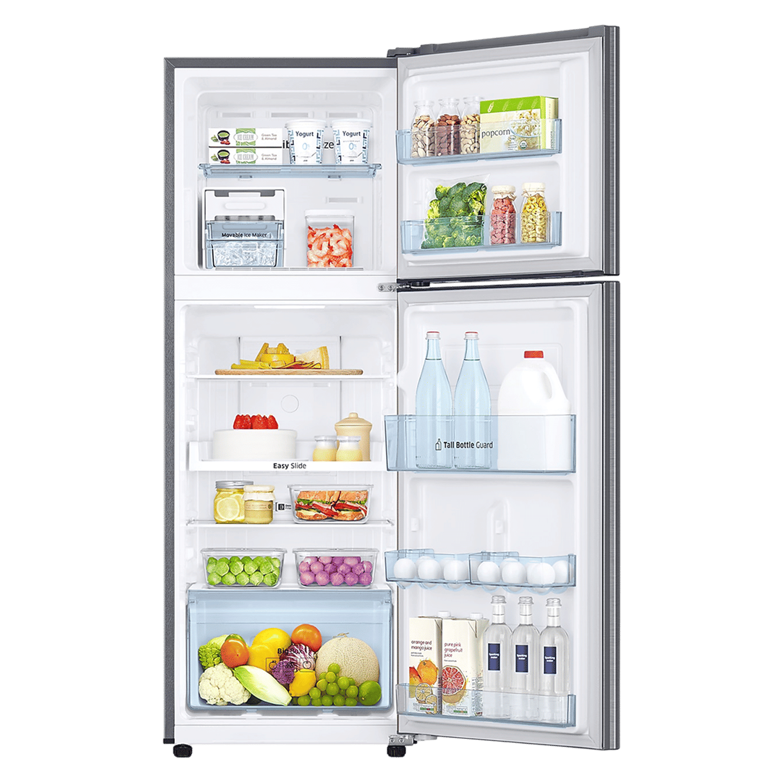 SAMSUNG 236 Litres 2 Star Frost Free Double Door Convertible Refrigerator with Convertible Freezer (RT28C3732S8/HL, Elegant Inox)_6