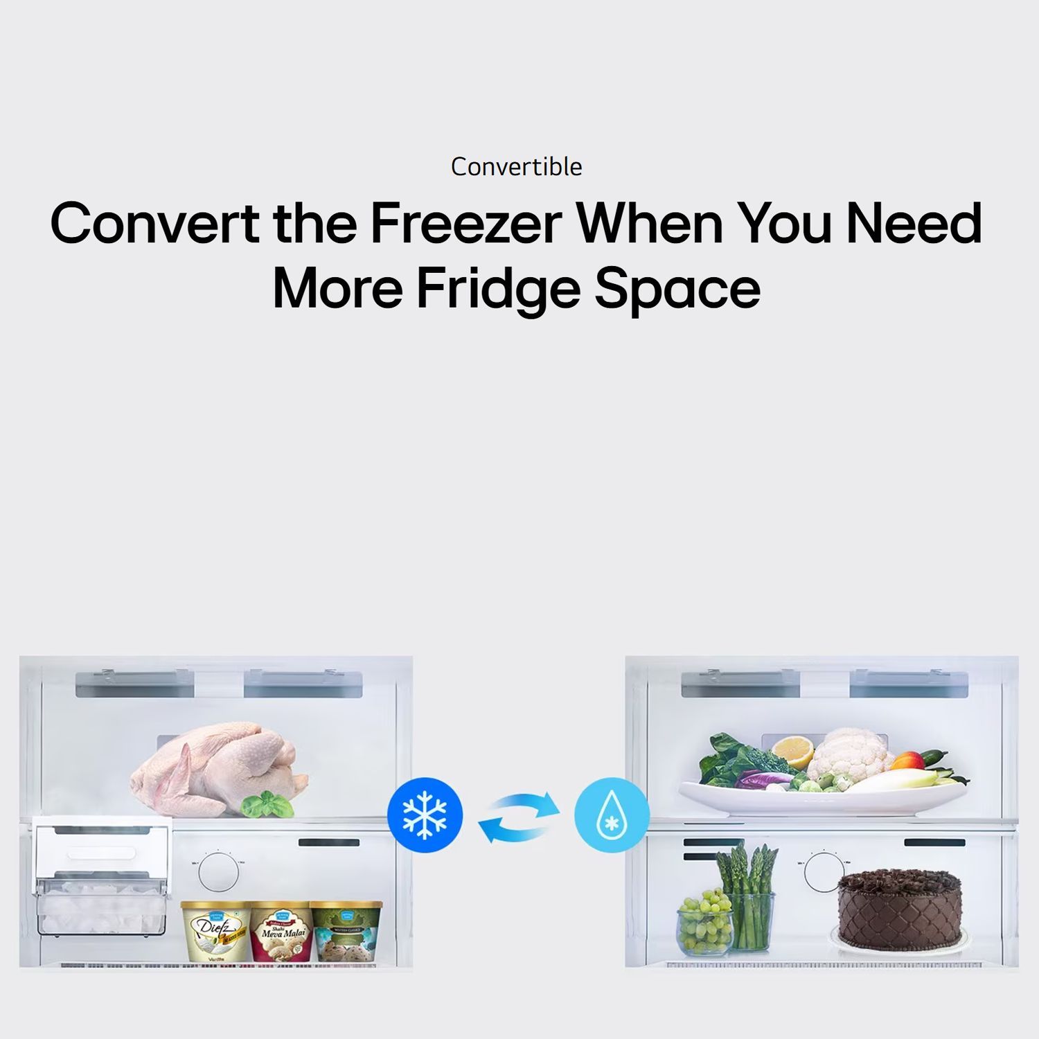 LG 343 Litres 2 Star Frost Free Double Door Convertible Refrigerator with Smart Diagnosis (GL-S382SBMY, Black Mirror)_14