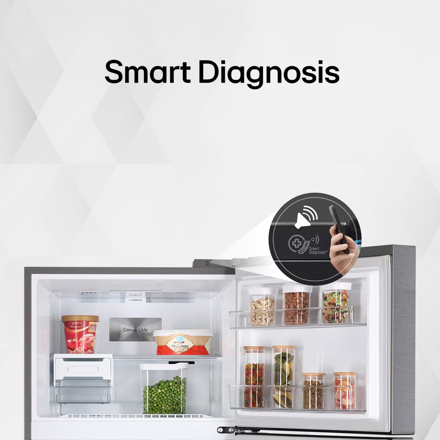 LG 343 Litres 2 Star Frost Free Double Door Convertible Refrigerator with Smart Diagnosis (GL-S382SBMY, Black Mirror)_17