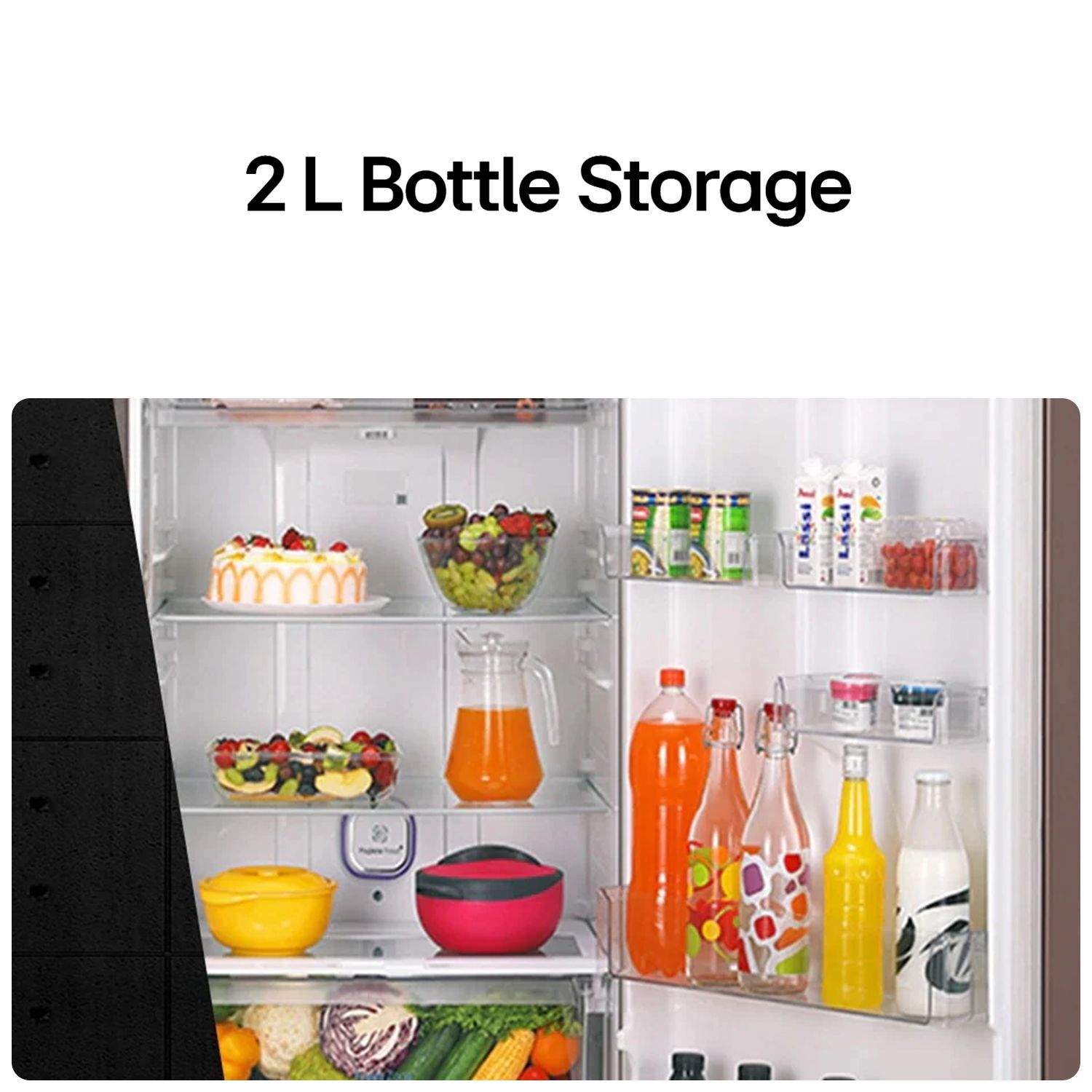 LG 343 Litres 2 Star Frost Free Double Door Convertible Refrigerator with Smart Diagnosis (GL-S382SBMY, Black Mirror)_18