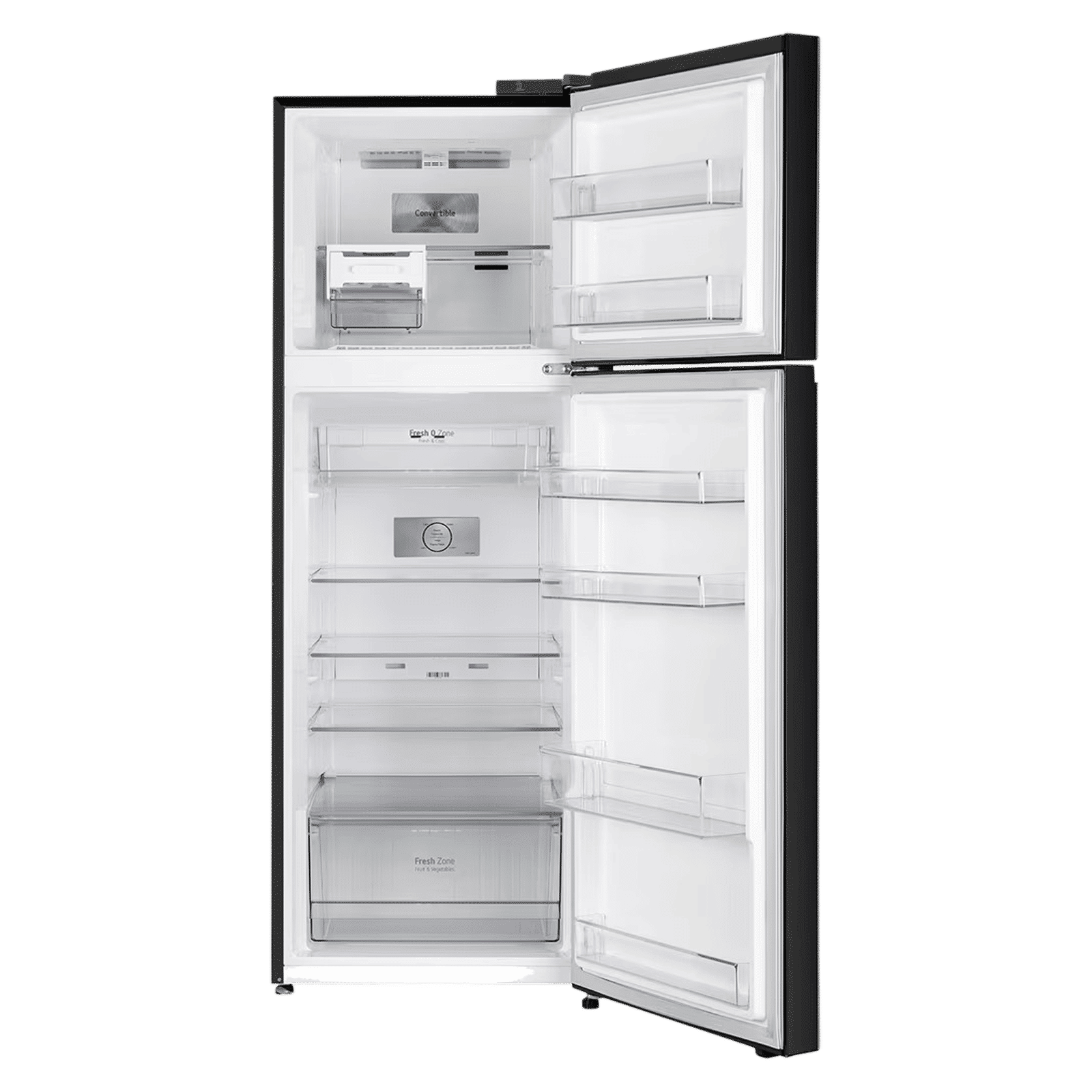 LG 343 Litres 2 Star Frost Free Double Door Convertible Refrigerator with Smart Diagnosis (GL-S382SBMY, Black Mirror)_5