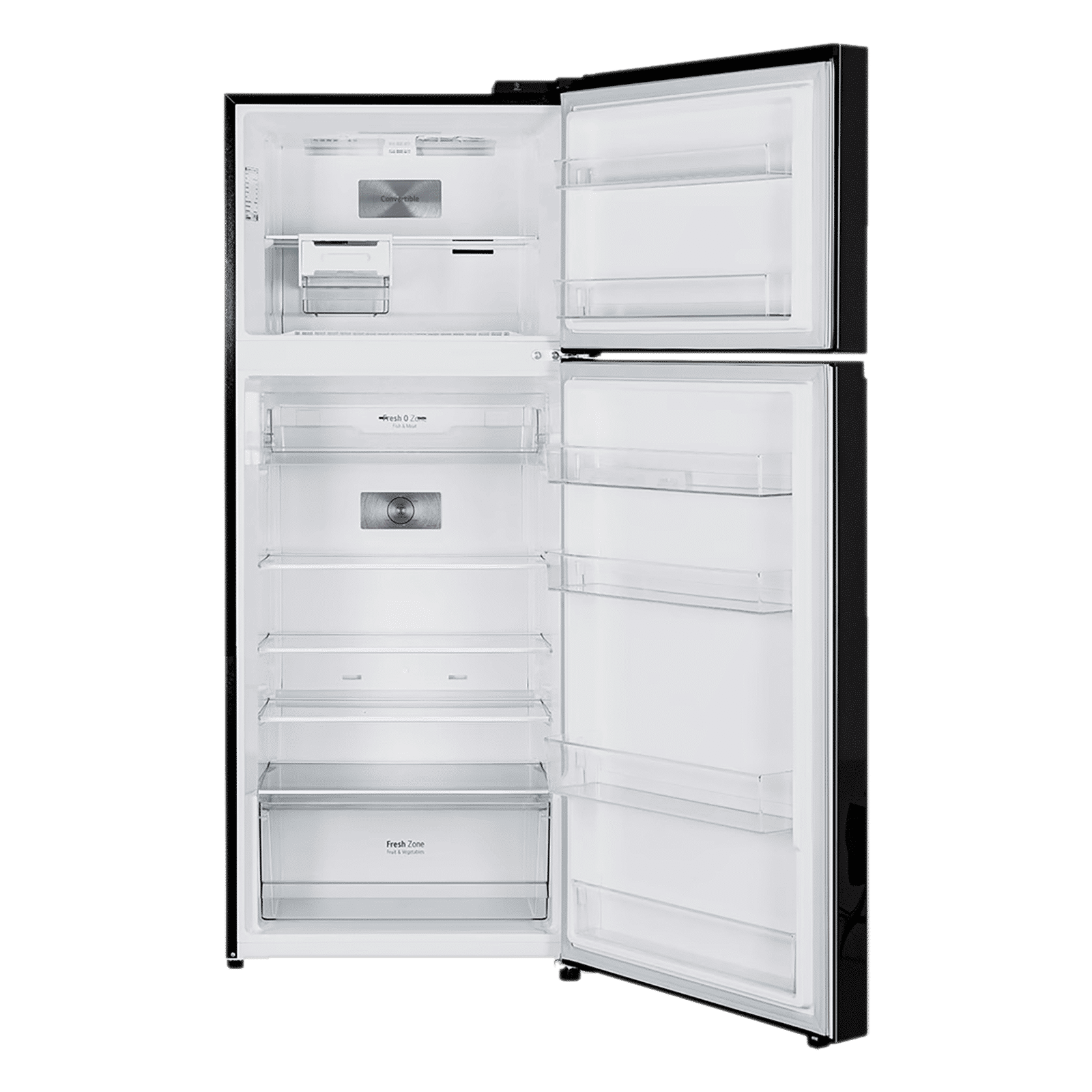 LG 398 Litres 2 Star Frost Free Double Door Convertible Refrigerator with Smart Diagnosis (GL-S422SBMY, Black Mirror)_5