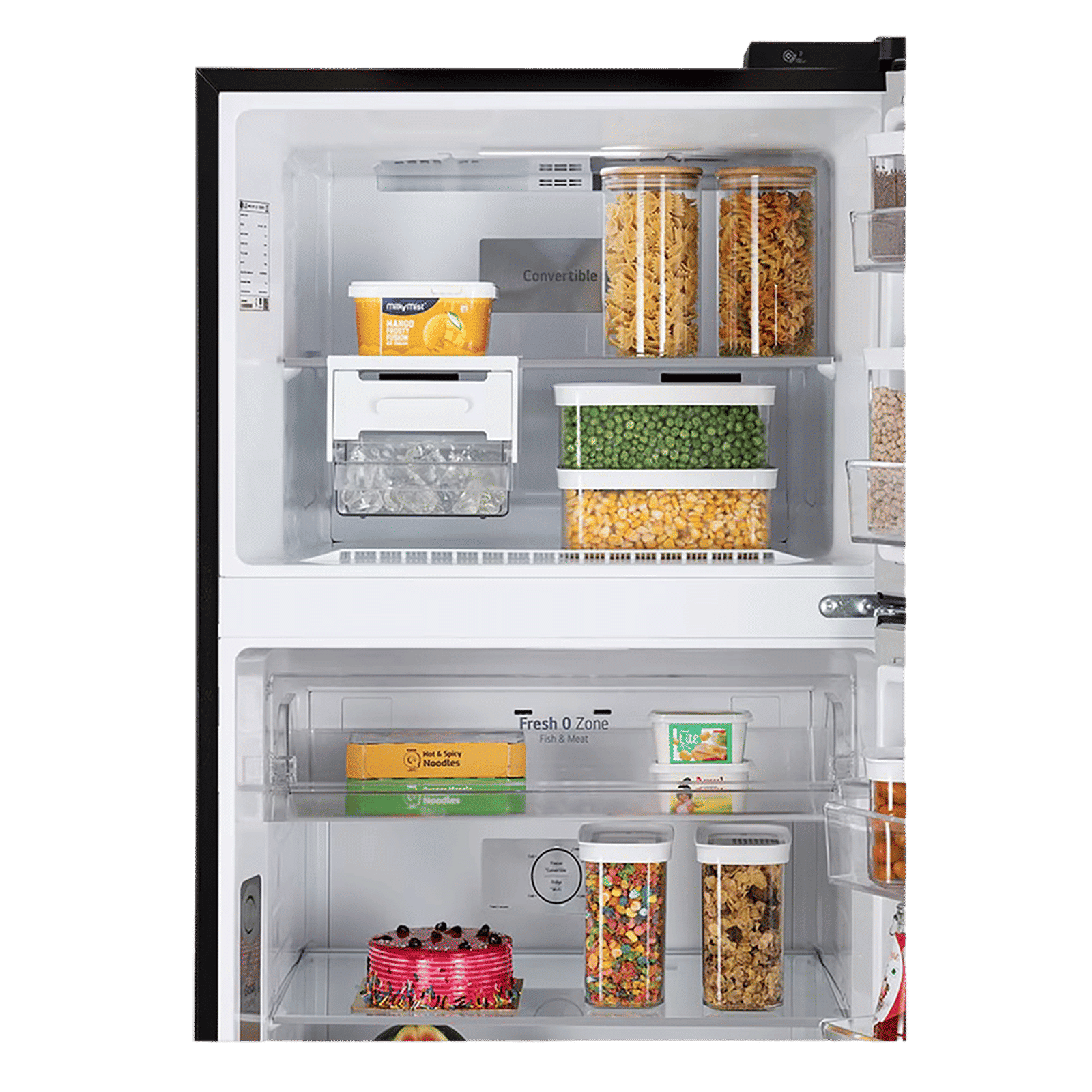 LG 466 Litres 2 Star Frost Free Double Door Convertible Refrigerator with Smart Diagnosis (GL-T492EBMY, Black Mirror)_11