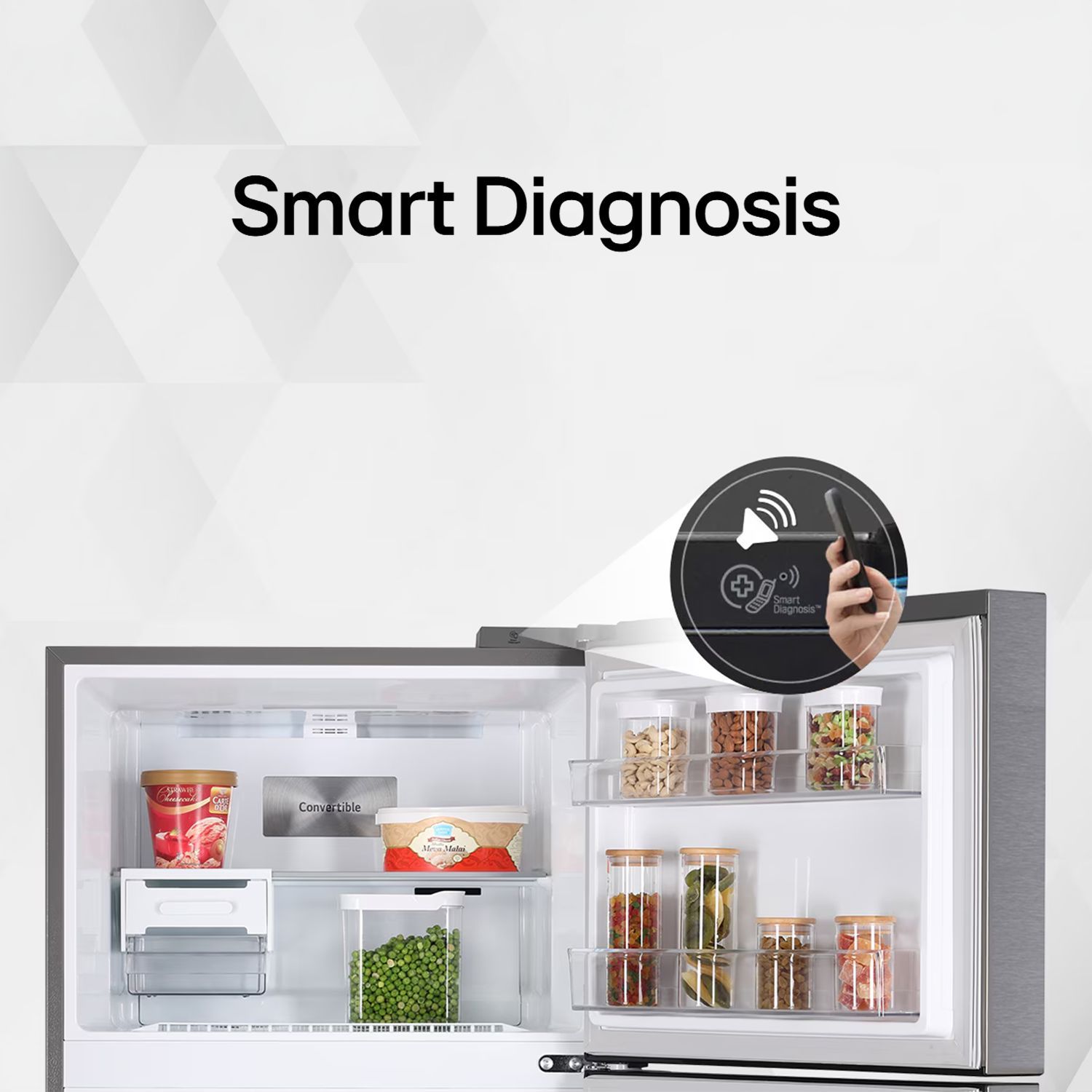 LG 466 Litres 2 Star Frost Free Double Door Convertible Refrigerator with Smart Diagnosis (GL-T492EBMY, Black Mirror)_17