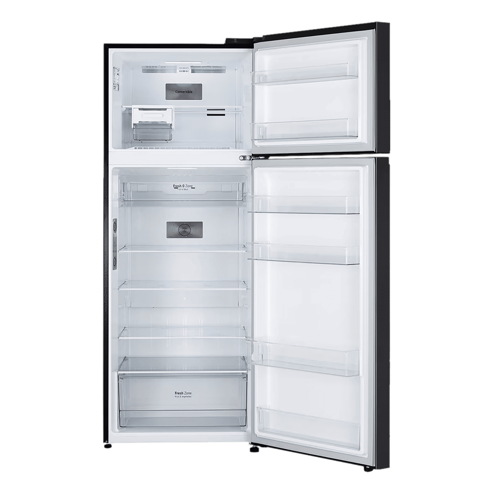 LG 466 Litres 2 Star Frost Free Double Door Convertible Refrigerator with Smart Diagnosis (GL-T492EBMY, Black Mirror)_5