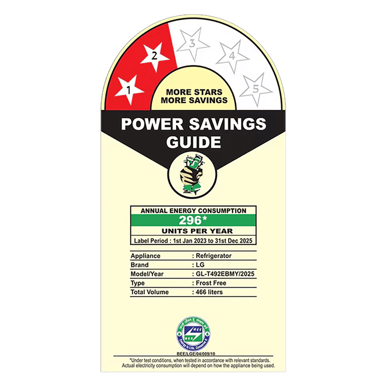 LG 466 Litres 2 Star Frost Free Double Door Convertible Refrigerator with Smart Diagnosis (GL-T492EBMY, Black Mirror)_7