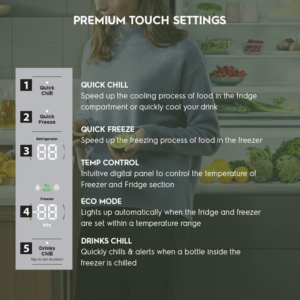 Electrolux 700 Series 564 Litres Frost Free French Door Refrigerator with Electronic Touch Control (EQE5600B-B, Matte Black)_19