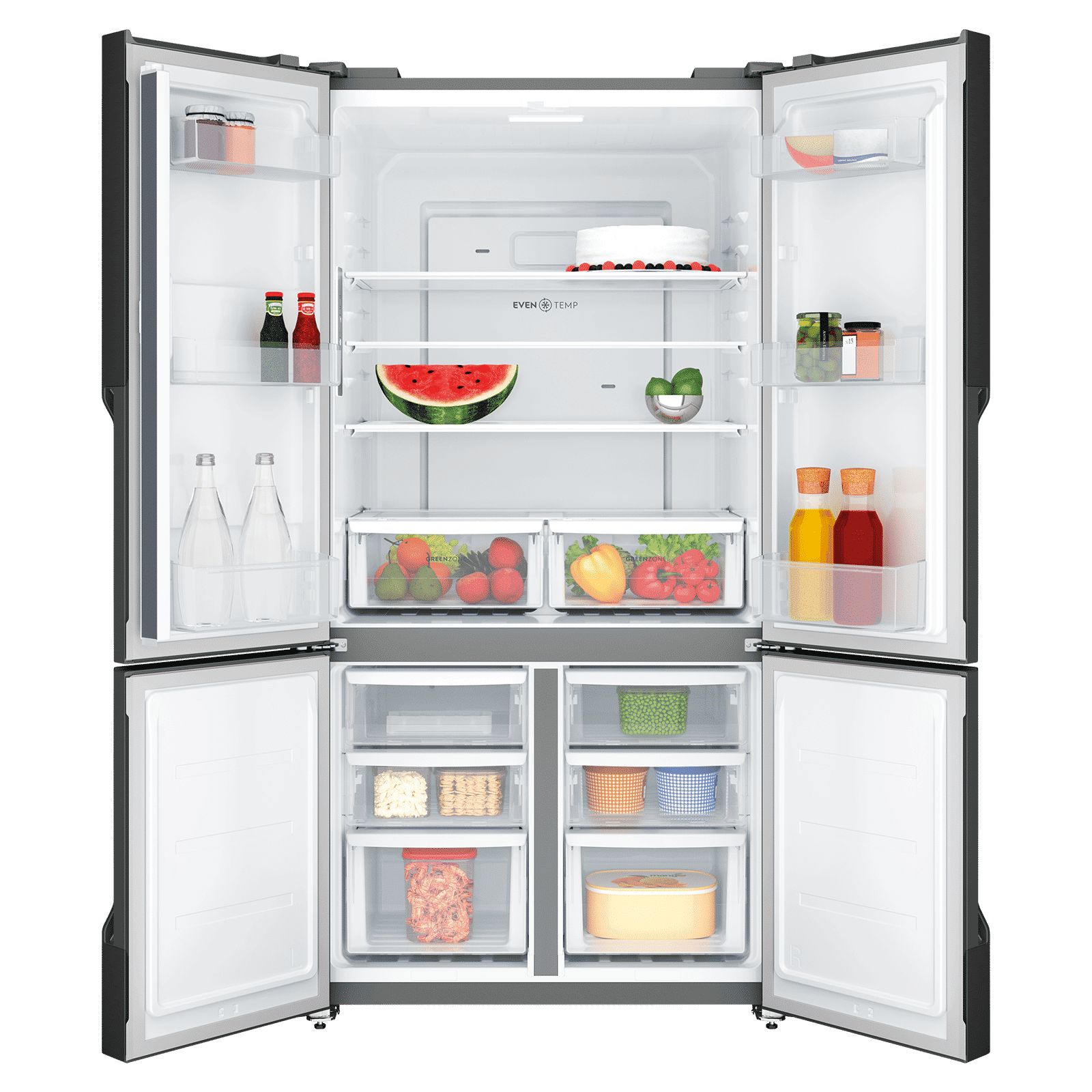 Electrolux 700 Series 564 Litres Frost Free French Door Refrigerator with Electronic Touch Control (EQE5600B-B, Matte Black)_3