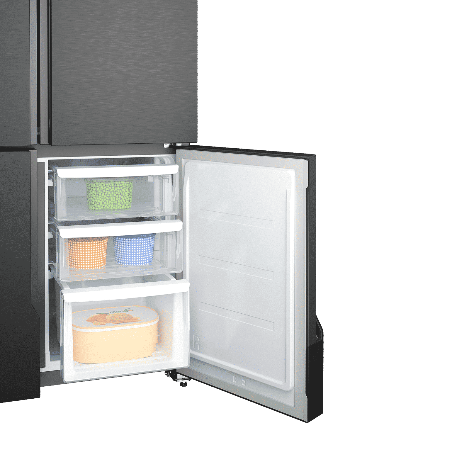 Electrolux 700 Series 564 Litres Frost Free French Door Refrigerator with Electronic Touch Control (EQE5600B-B, Matte Black)_8