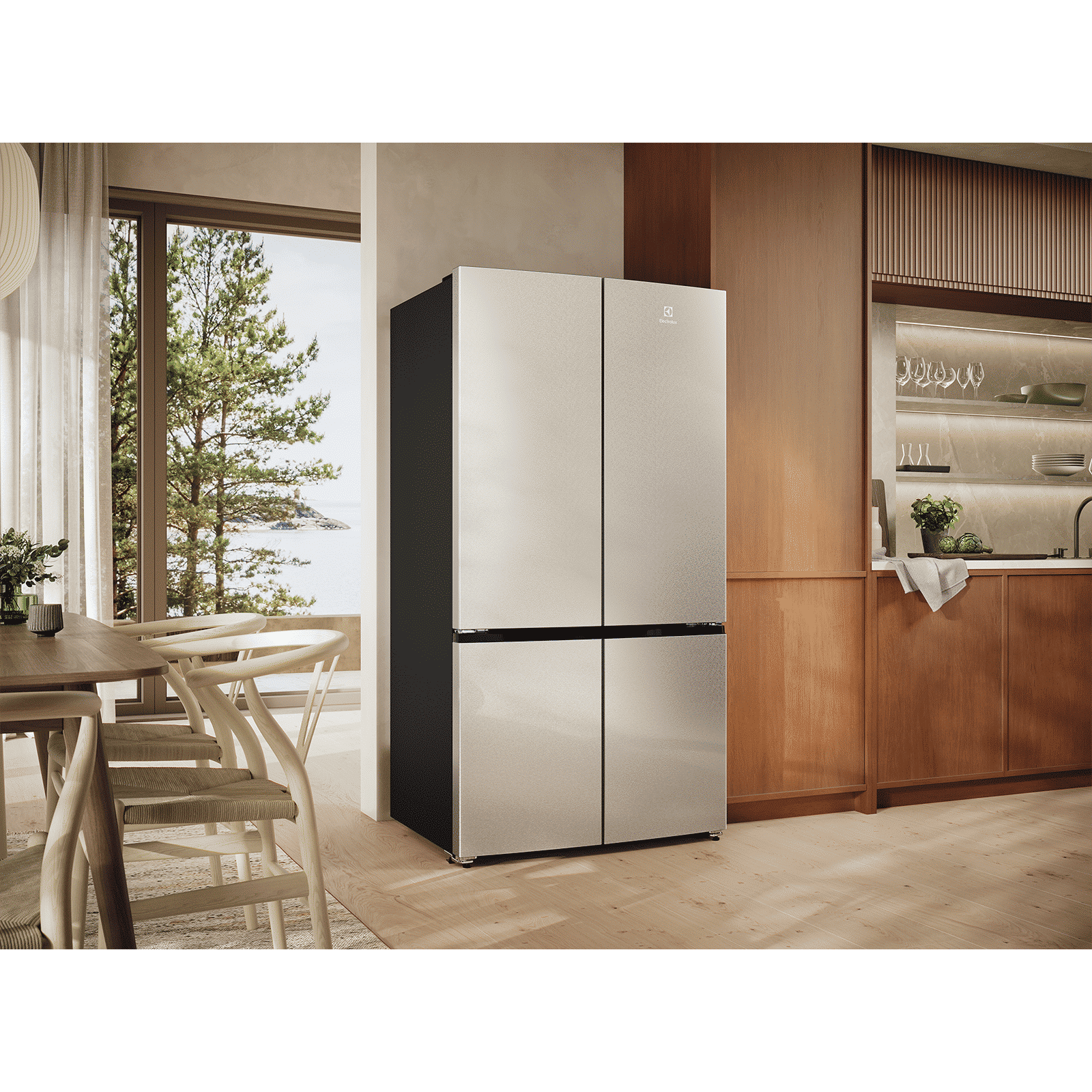 Electrolux 600 Series 547 Litres 4 Star Frost Free French Door Refrigerator with Electronic Touch Control (EQE5400D-S, Stainless Look Like)_8