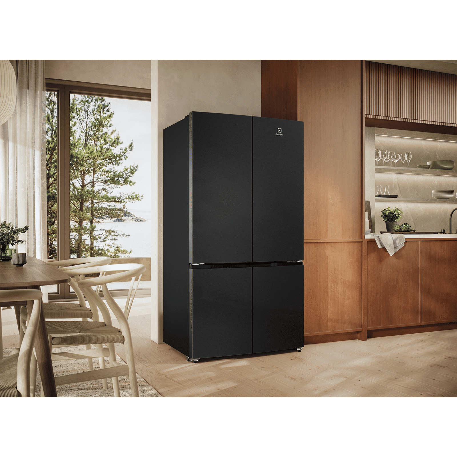 Electrolux 600 Series 547 Litres 4 Star Frost Free French Door Refrigerator with Electronic Touch Control (EQE5400D-B, Matt Charcoal Black)_11