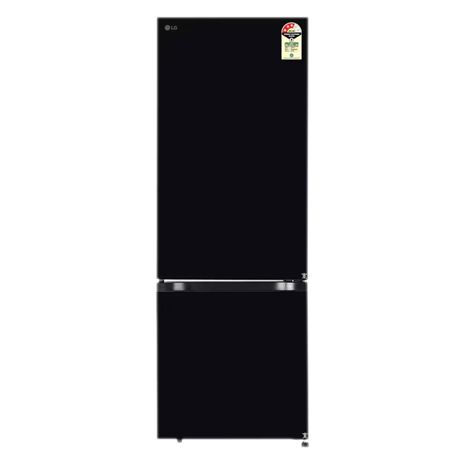 LG 340 Litres 3 Star Frost Free Double Door Bottom Mount Convertible Refrigerator with Smart Diagnosis (GL-B382EBMX, Black Mirror)_1