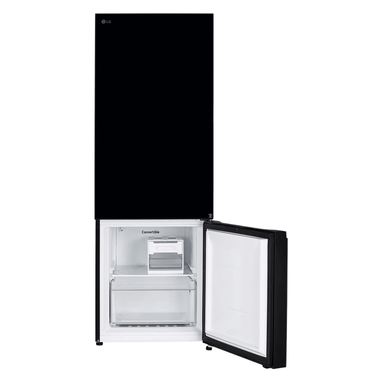 LG 340 Litres 3 Star Frost Free Double Door Bottom Mount Convertible Refrigerator with Smart Diagnosis (GL-B382EBMX, Black Mirror)_8