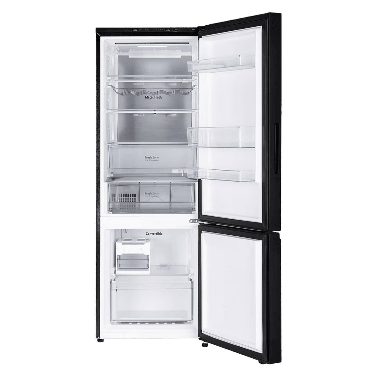 LG 340 Litres 3 Star Frost Free Double Door Bottom Mount Convertible Refrigerator with Smart Diagnosis (GL-B382EBMX, Black Mirror)_4