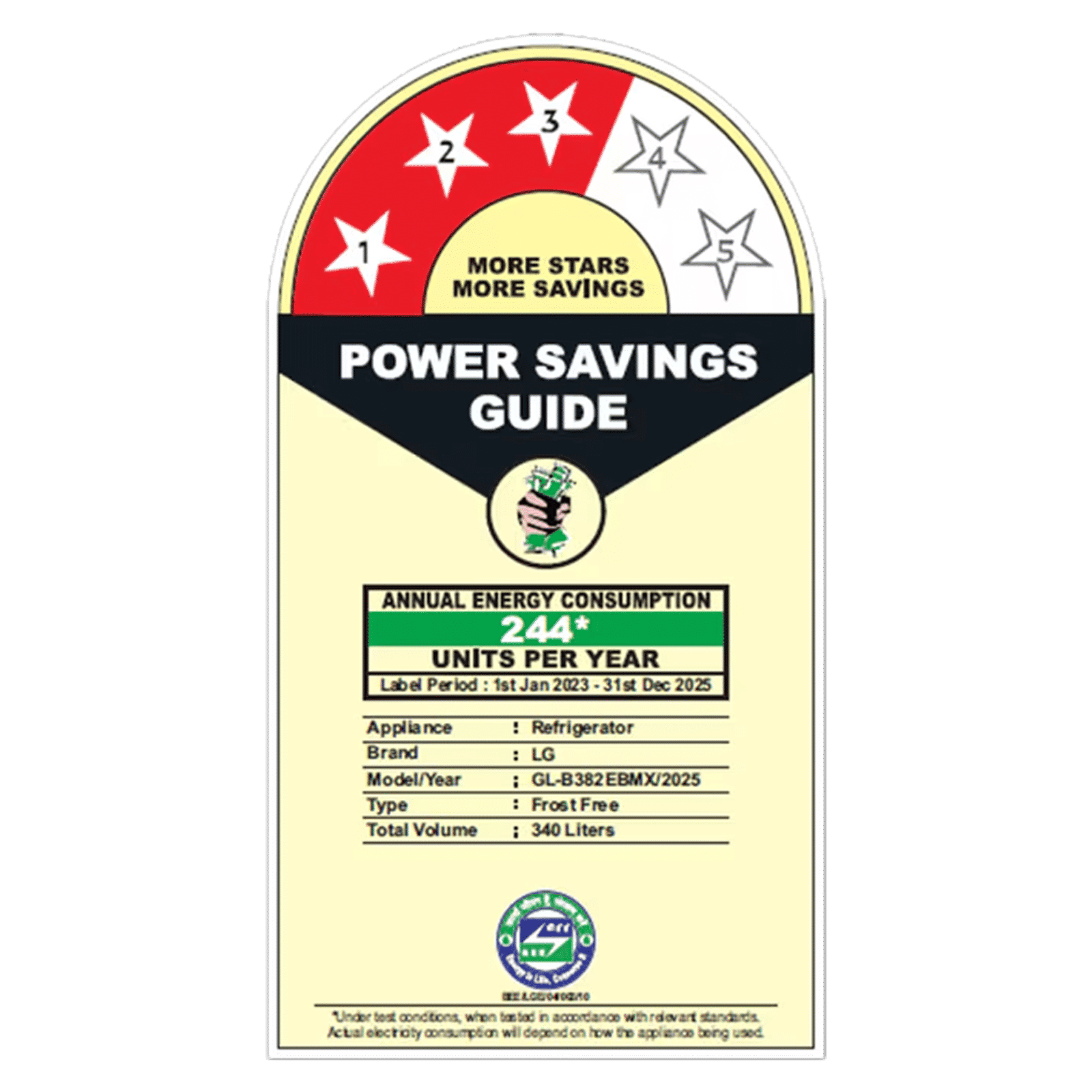 LG 340 Litres 3 Star Frost Free Double Door Bottom Mount Convertible Refrigerator with Smart Diagnosis (GL-B382EBMX, Black Mirror)_6